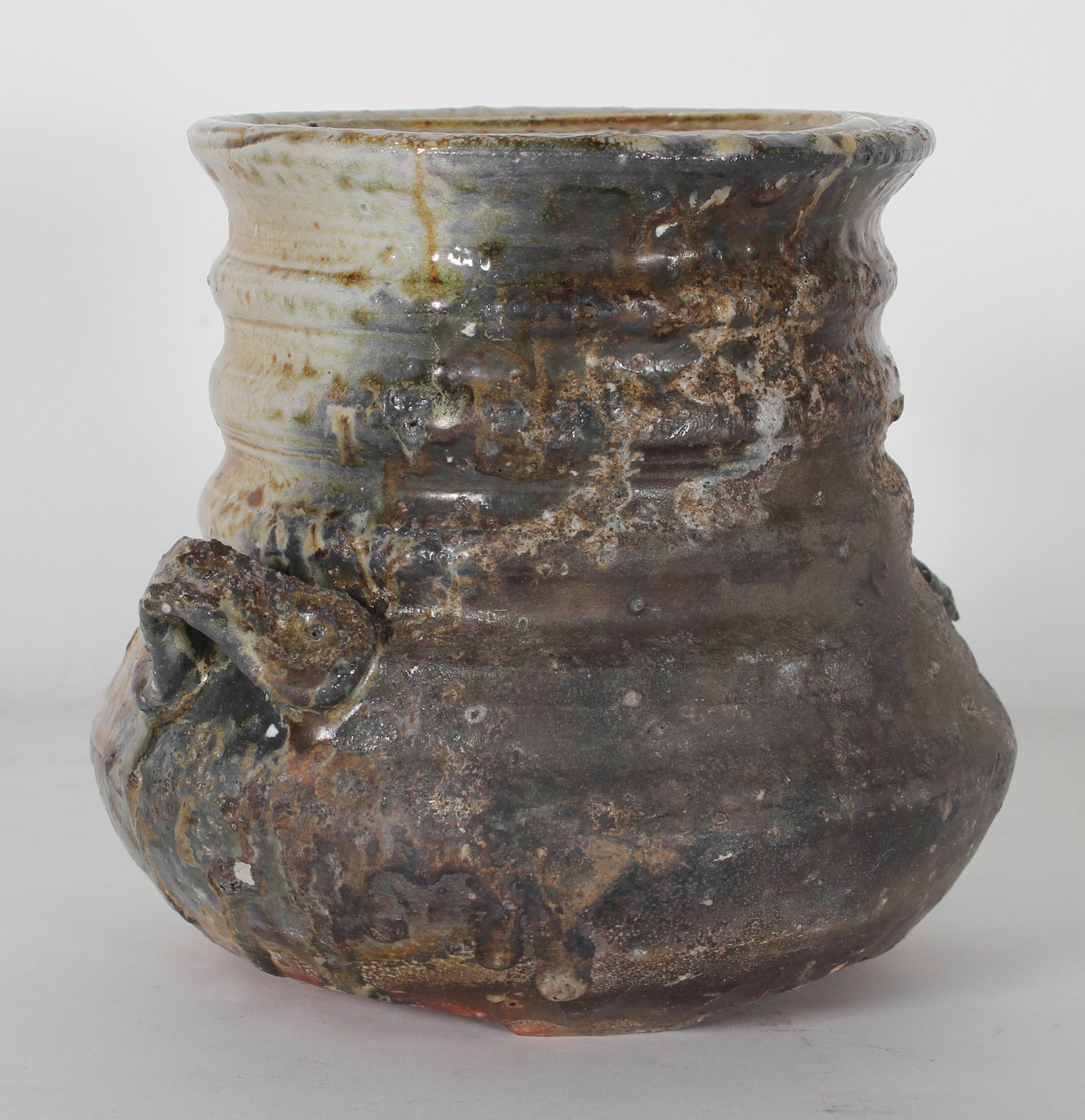 Brown & Gray Salt Glazed Ceramic <br><br>#51505