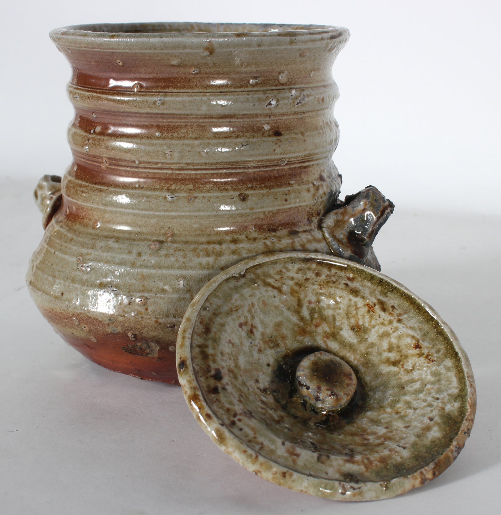 Brown & Gray Salt Glazed Ceramic <br><br>#51505