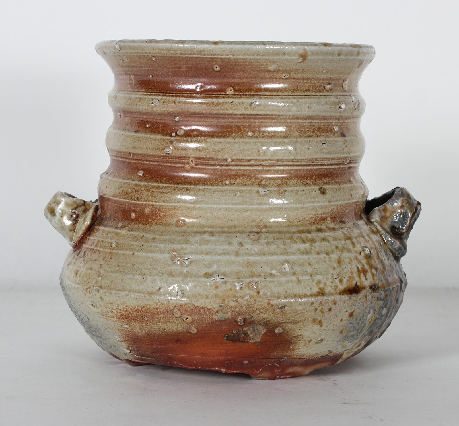 Brown & Gray Salt Glazed Ceramic <br><br>#51505