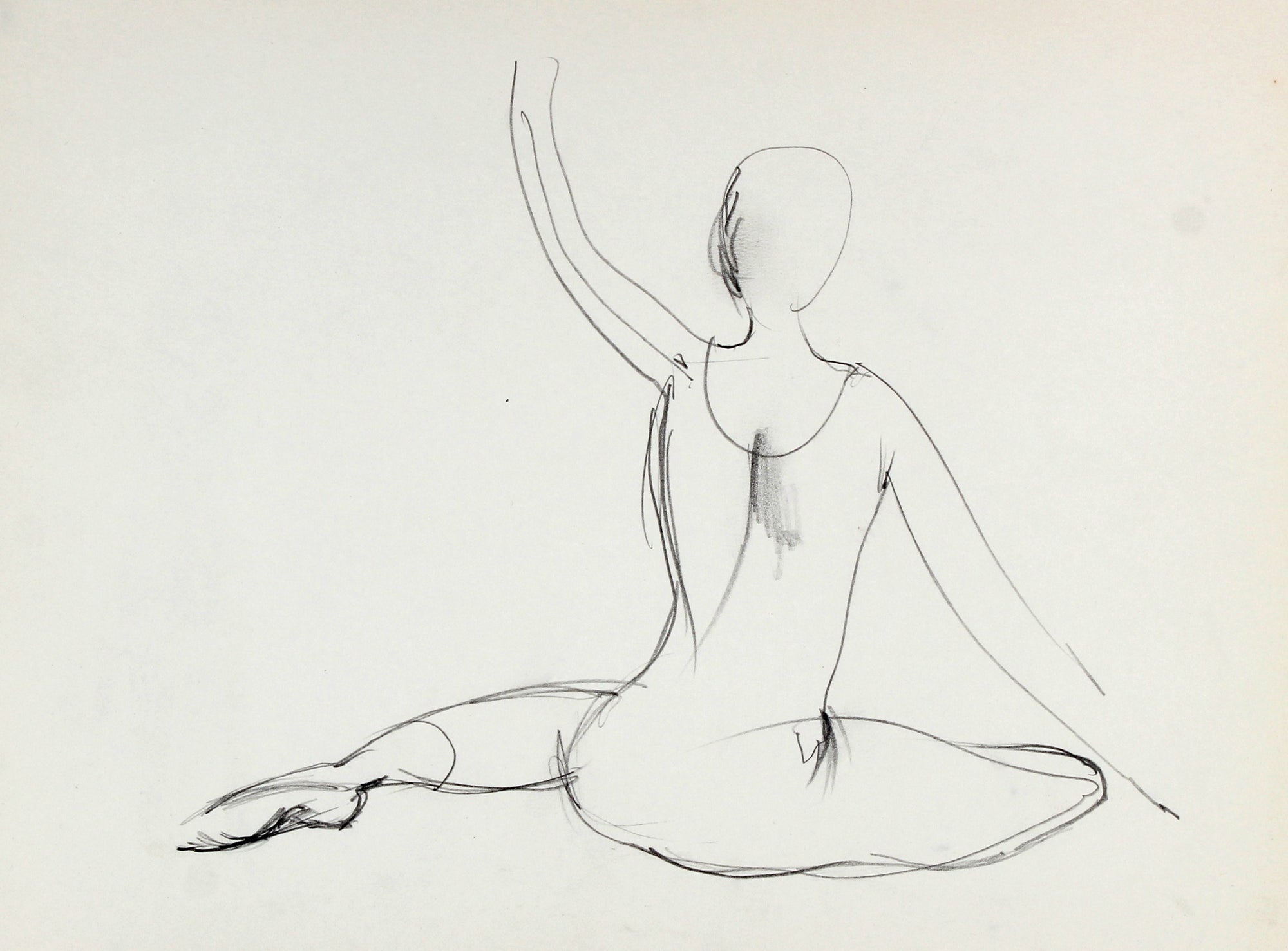 Dancer Stretching<br>1974 Graphite<br><br>#51695