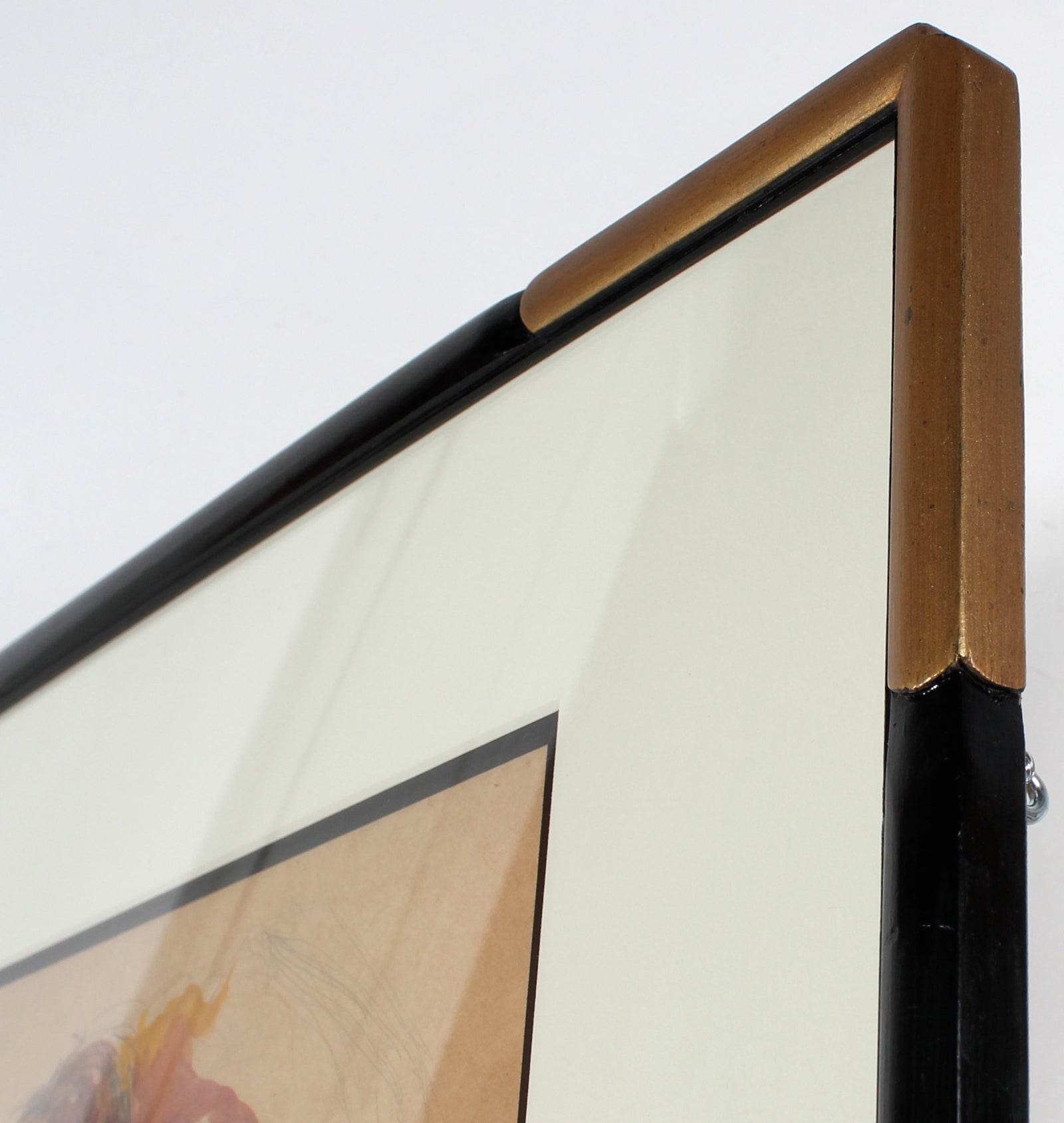 Male Portrait Study<br>Mid Century Monotype & Pastel<br><br>#49939