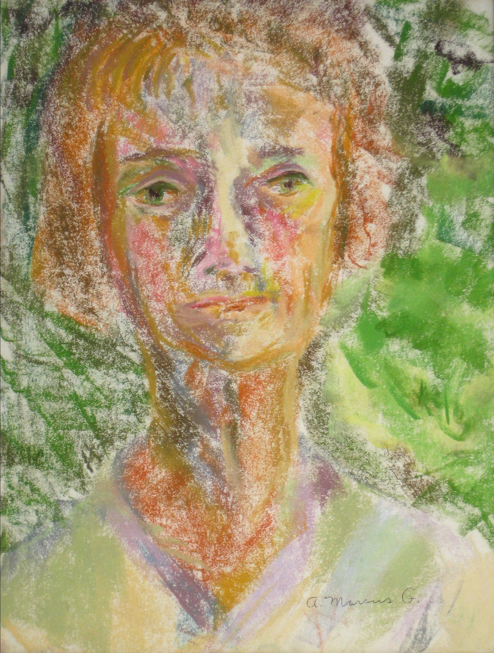 <i>Portrait No. 1</i><br>Pastel, 1964<br><br>#15276