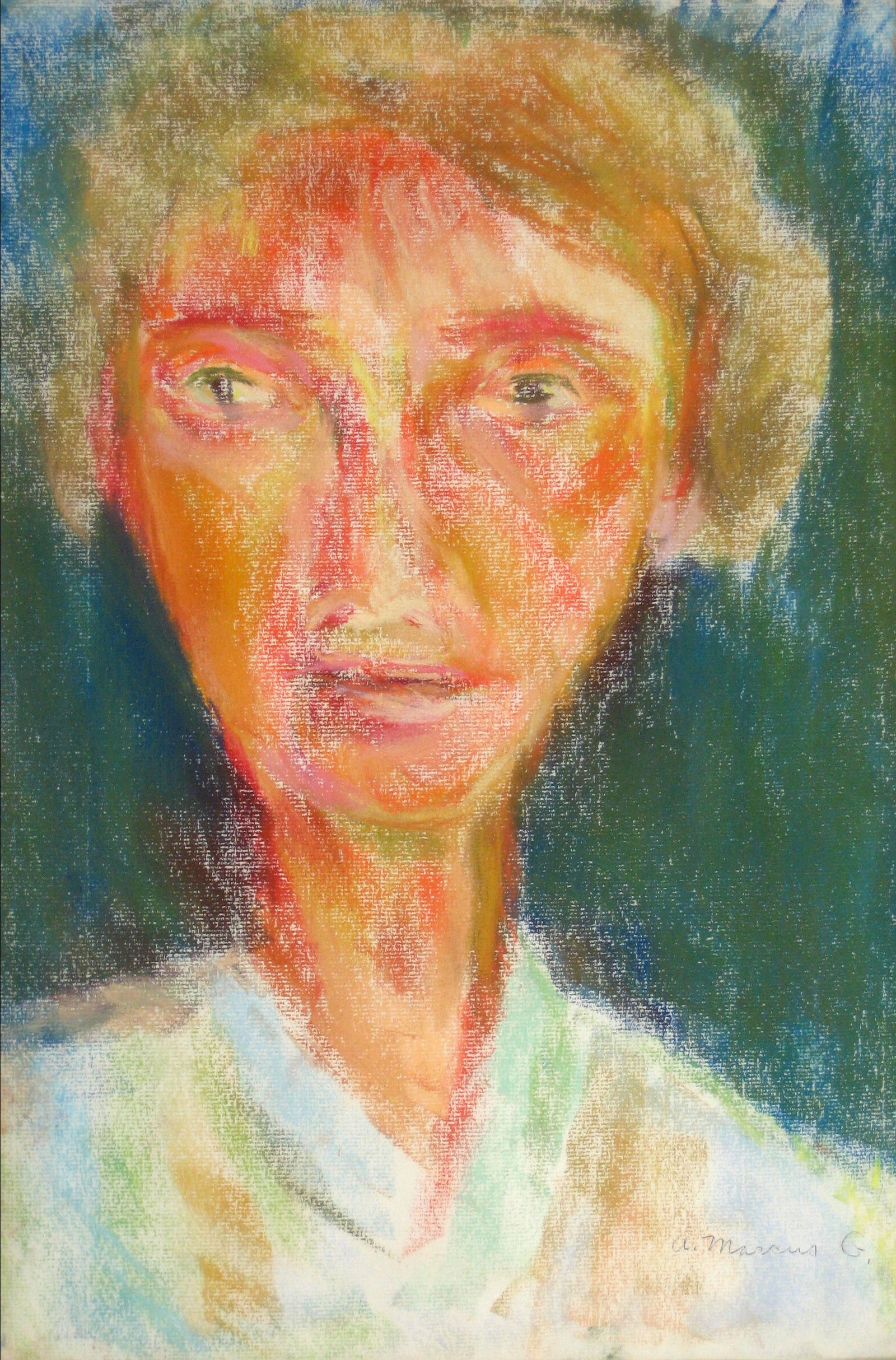 <i>Self Portrait No. 6</i><br>1960s Pastel<br><br>#15277