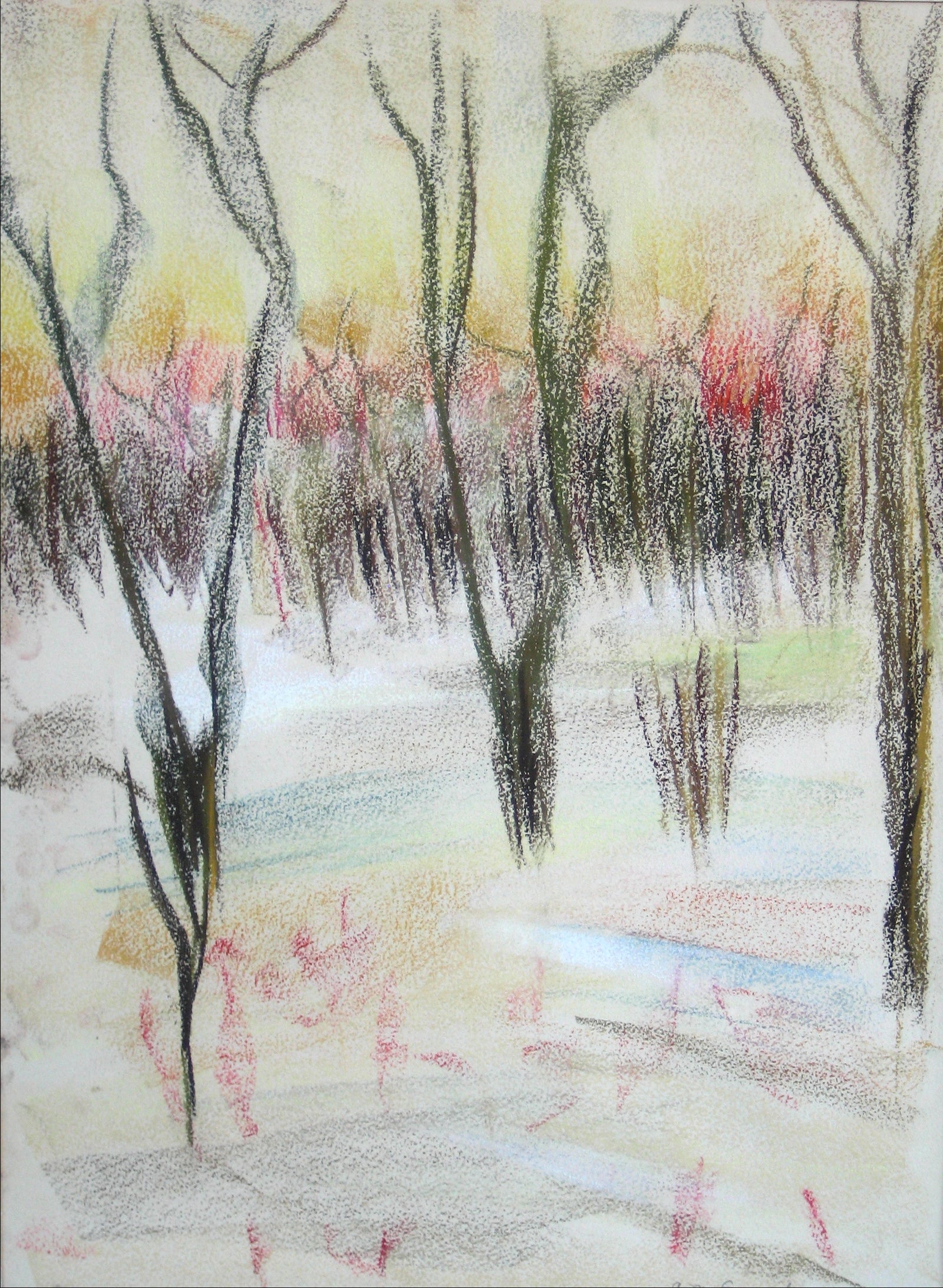 <i>Winter Sunset</i><br>1964 Pastel<br><br>#15367
