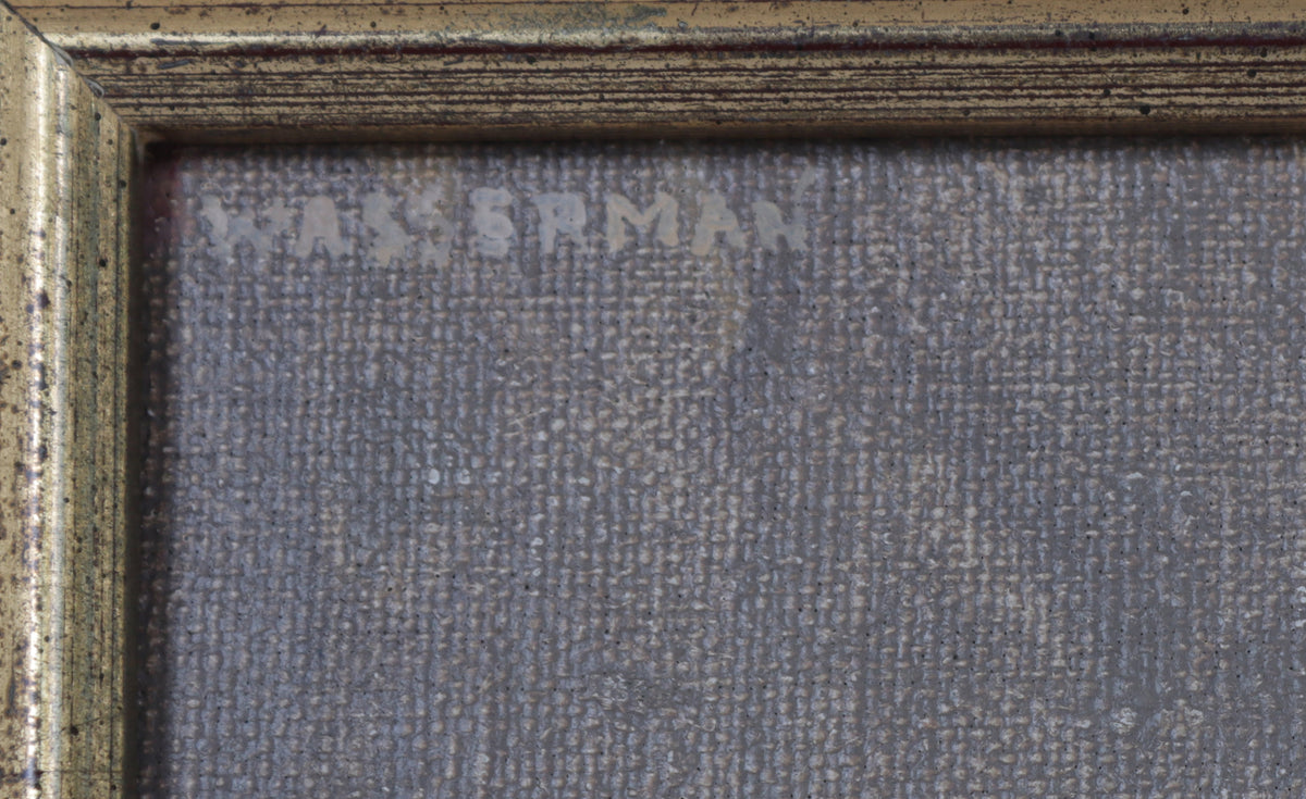 Quiet Interior Scene with Window <br>20th Century Oil <br><br>#B5676