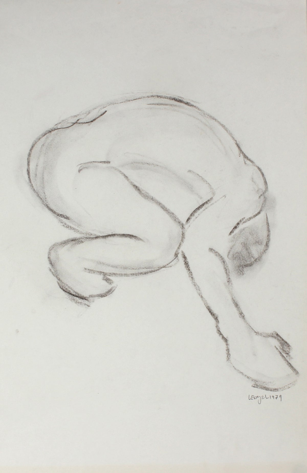 1979 Crouching Charcoal Figure&lt;br&gt;&lt;br&gt;#57139
