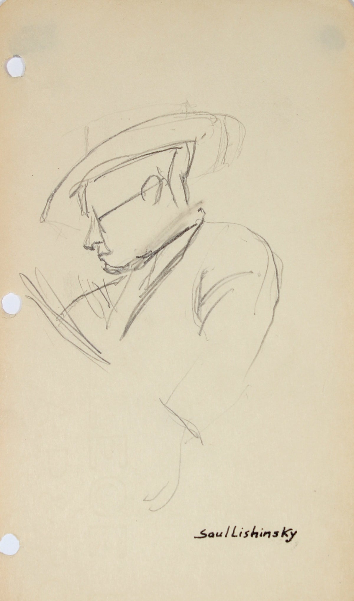 Modernist Gentleman with Glasses <br>Mid Century Graphite <br><br>#58056