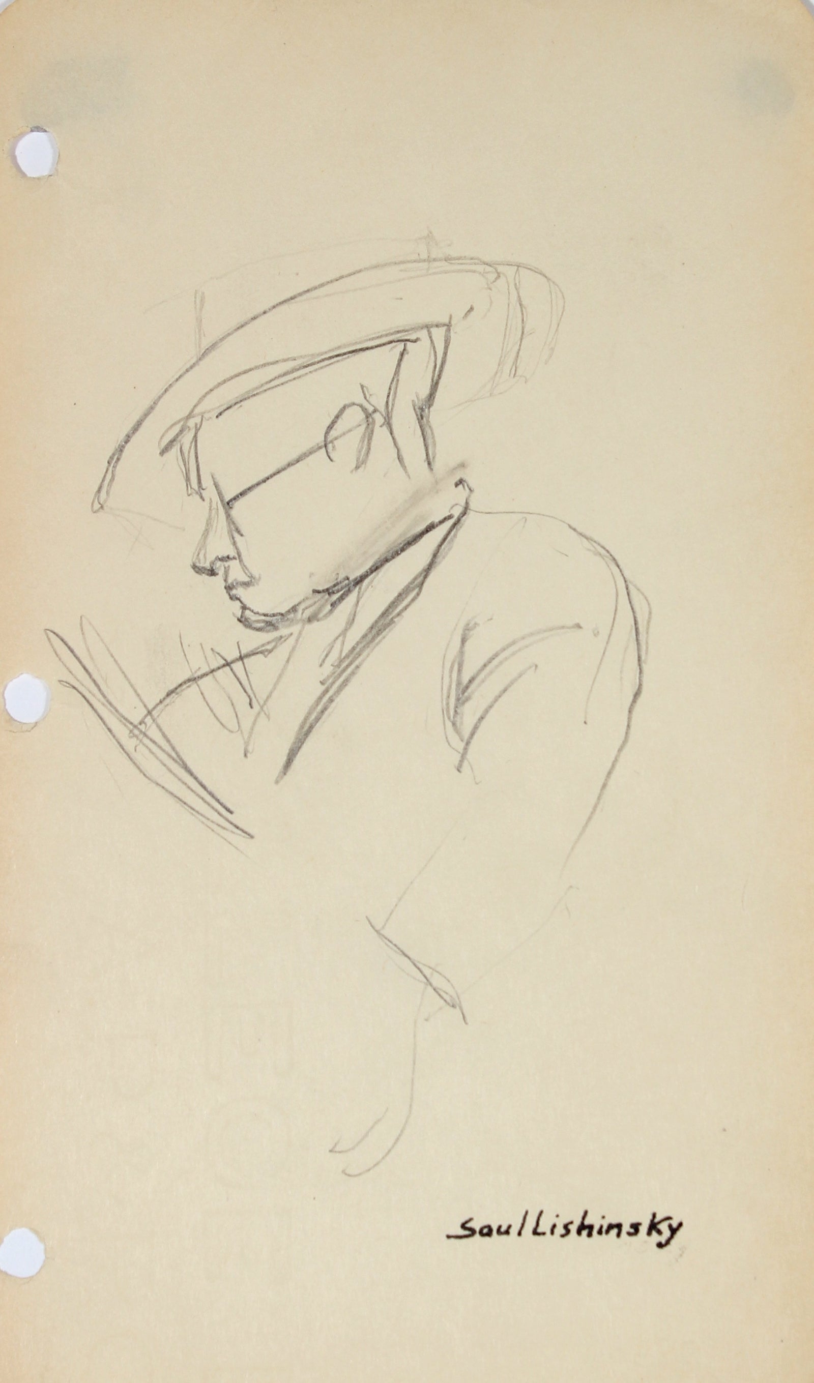 Modernist Gentleman with Glasses <br>Mid Century Graphite <br><br>#58056