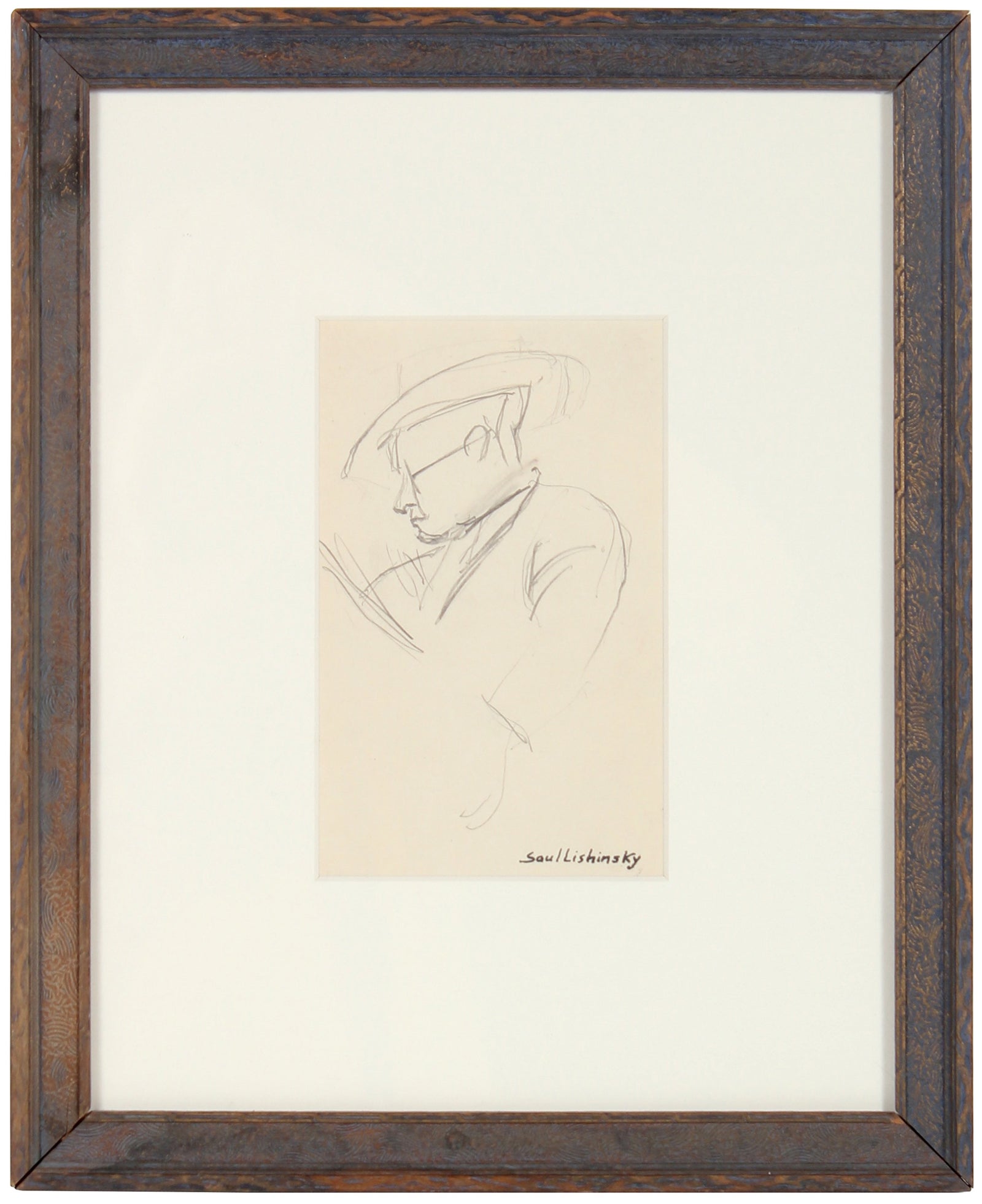 Modernist Gentleman with Glasses <br>Mid Century Graphite <br><br>#58056