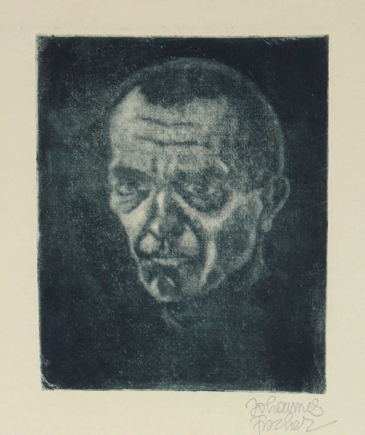 Portrait from the Austrian Secession&lt;br&gt;1920s Etching&lt;br&gt;&lt;br&gt;#60118