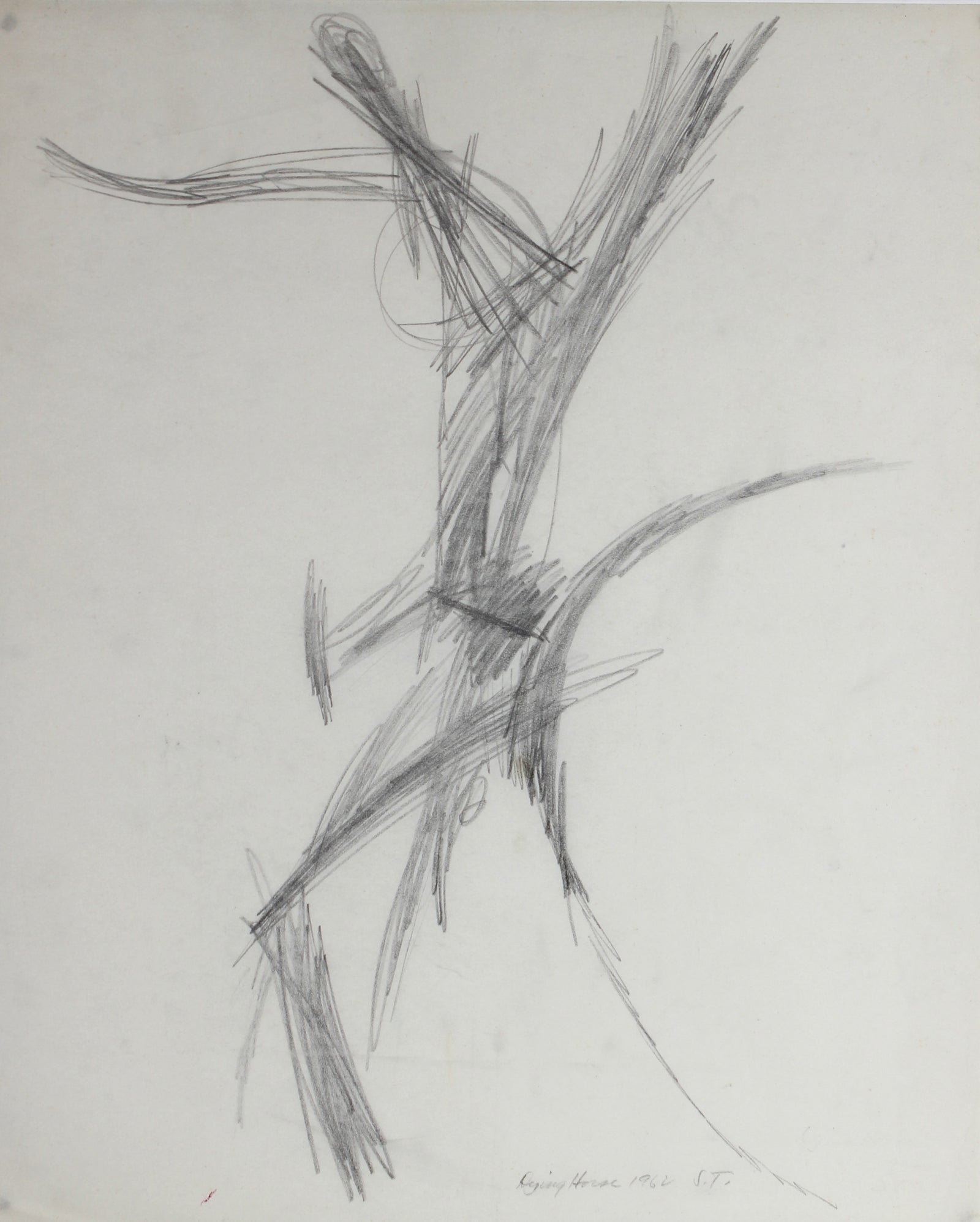 <i>Dying Horse</i> <br>1962 Graphite on Paper<br><br>#60390