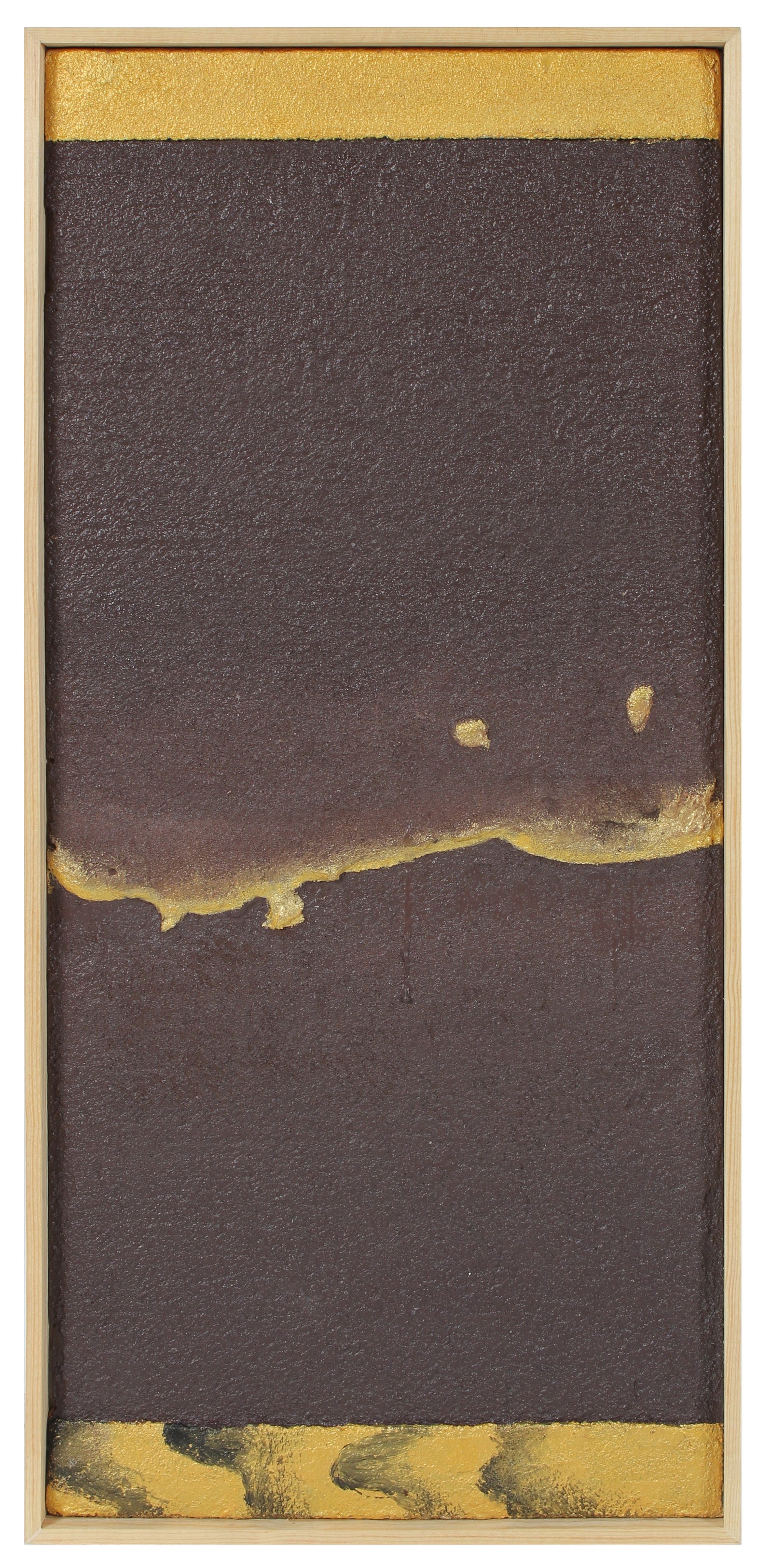 Abstract Sand Movement <br>Sand, Cement & Paint on Wood <br><br>#96145