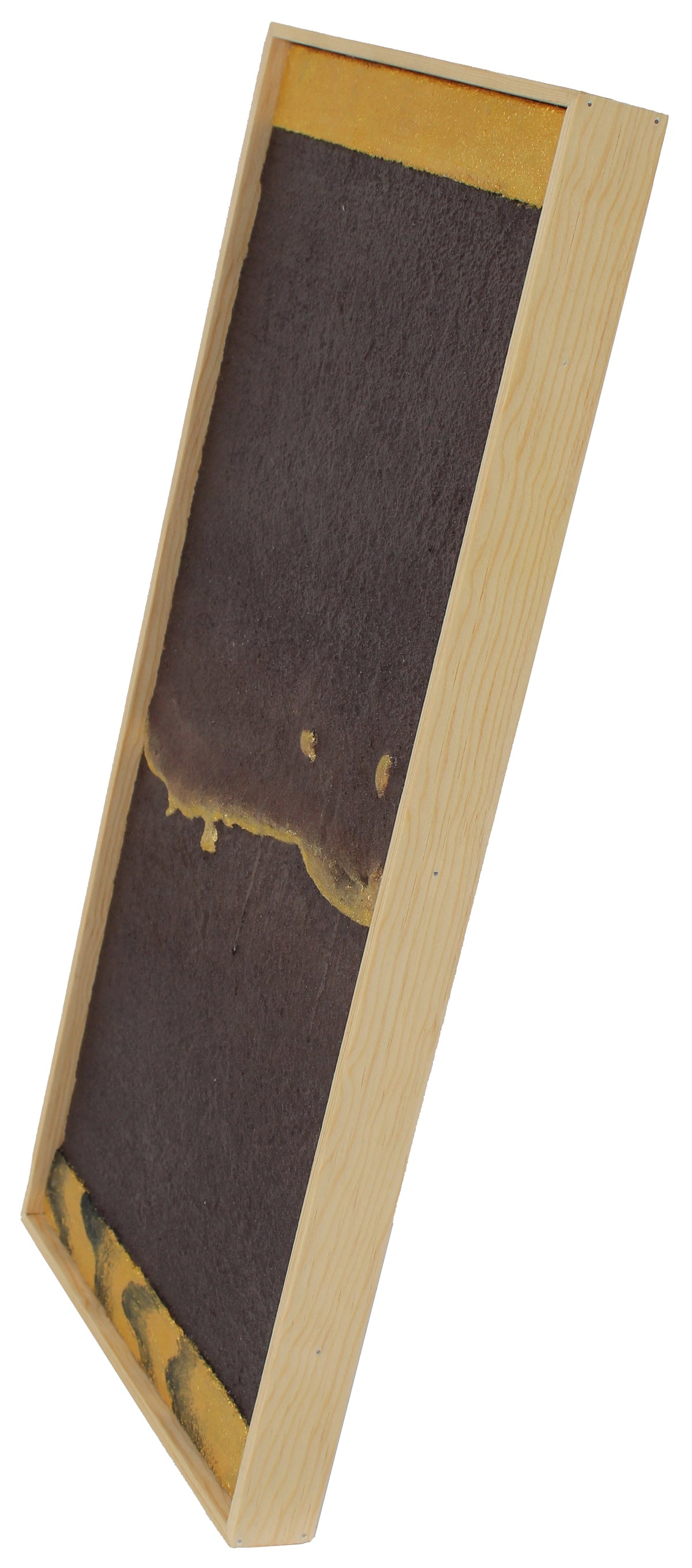 Abstract Sand Movement <br>Sand, Cement & Paint on Wood <br><br>#96145