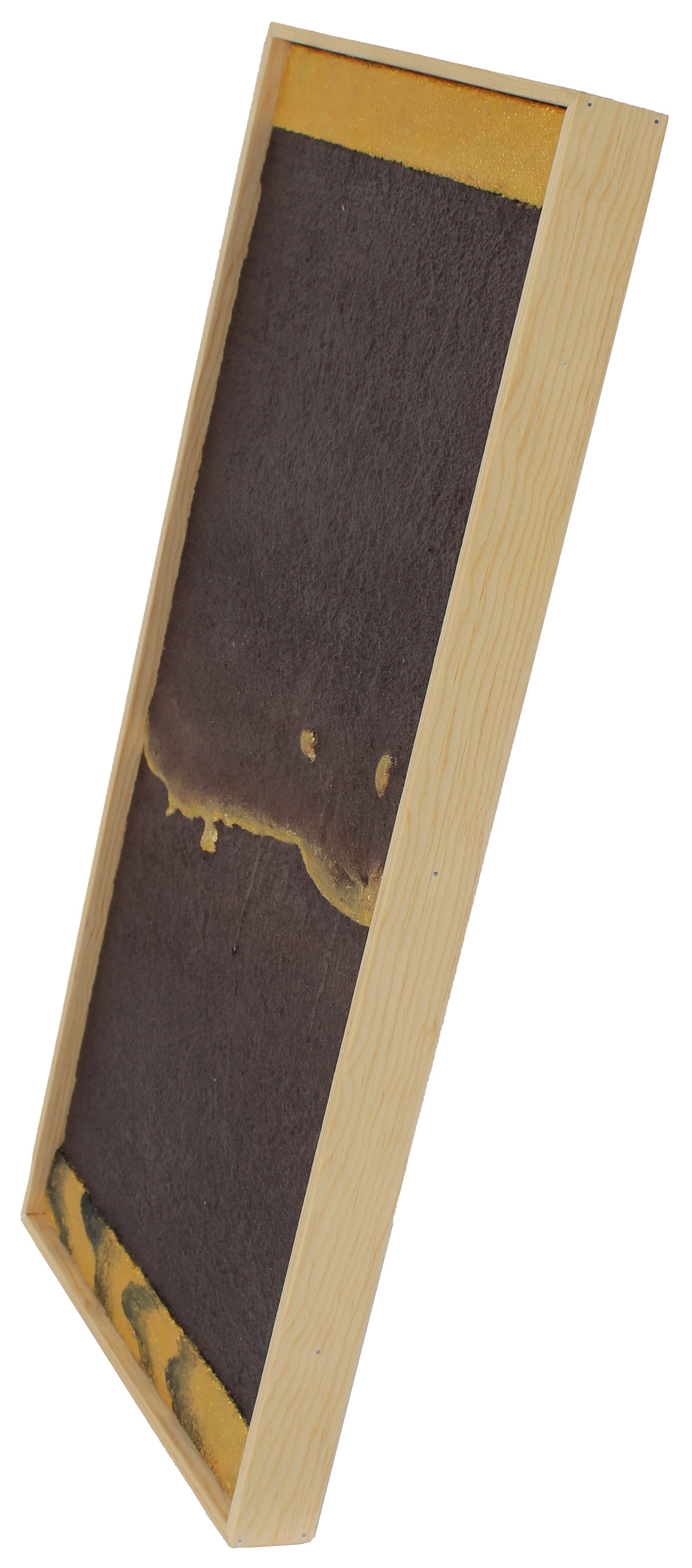 Abstract Sand Movement <br>Sand, Cement & Paint on Wood <br><br>#96145