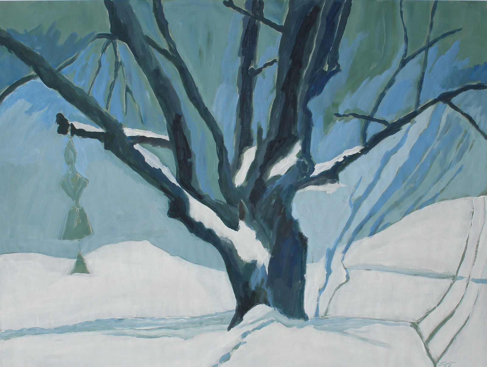 <i>Winter 1988</i> <br>1988 Acrylic on Paper <br><br>#62781