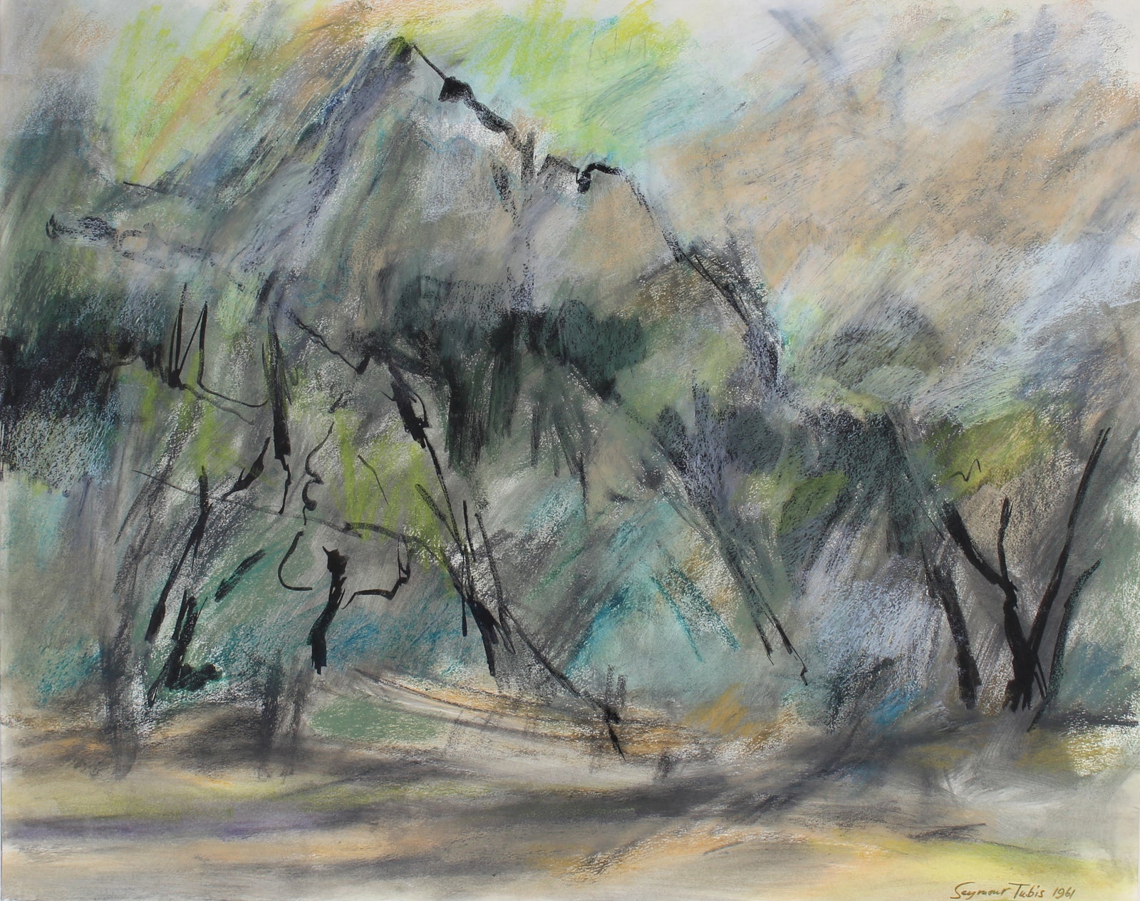 <i>Mountain Spring</i> <br>1961 Pastel on Paper <br><br>#62791