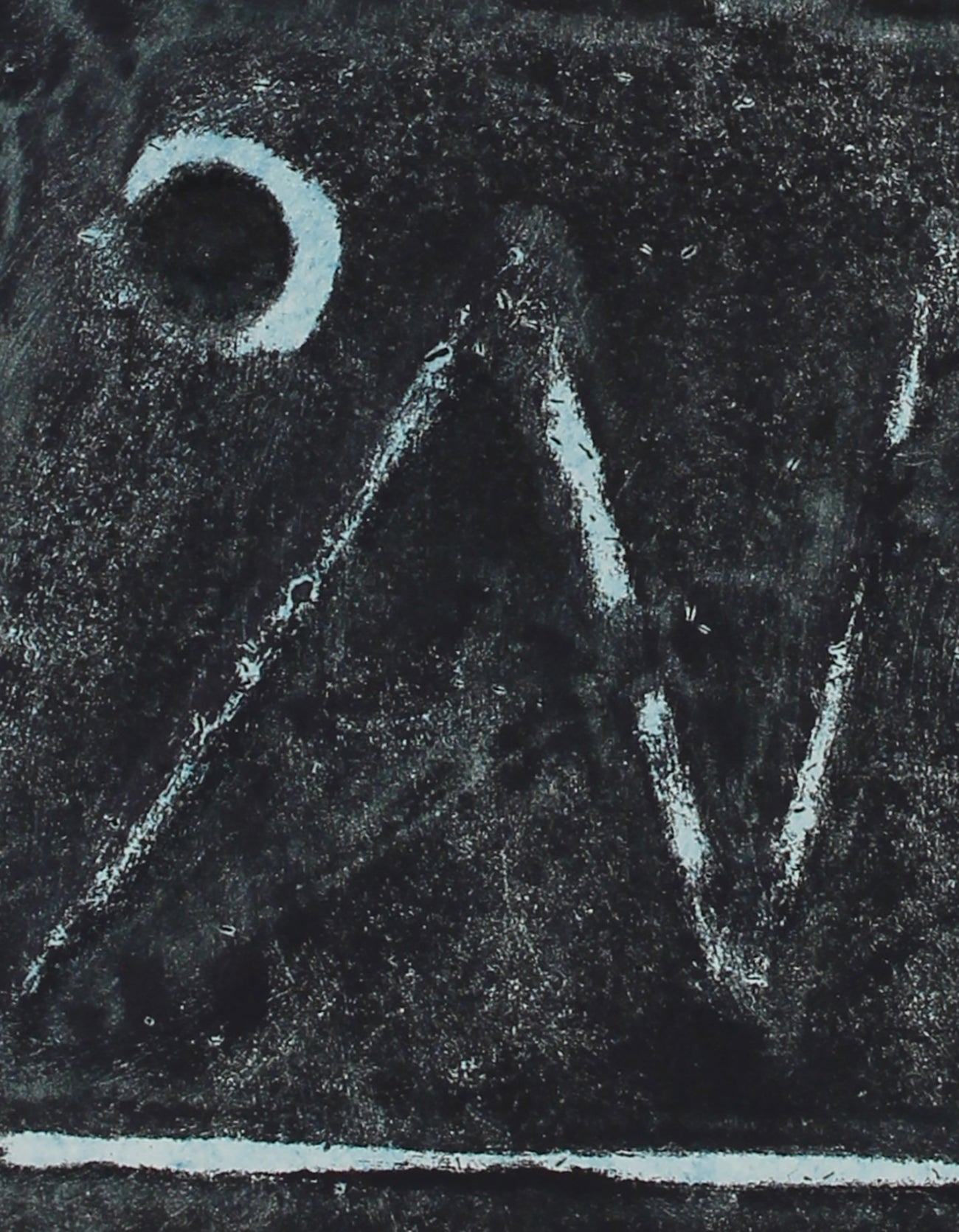 <i>Pueblo Woman</i> <br>Mid Century Collograph <br><br>#62879