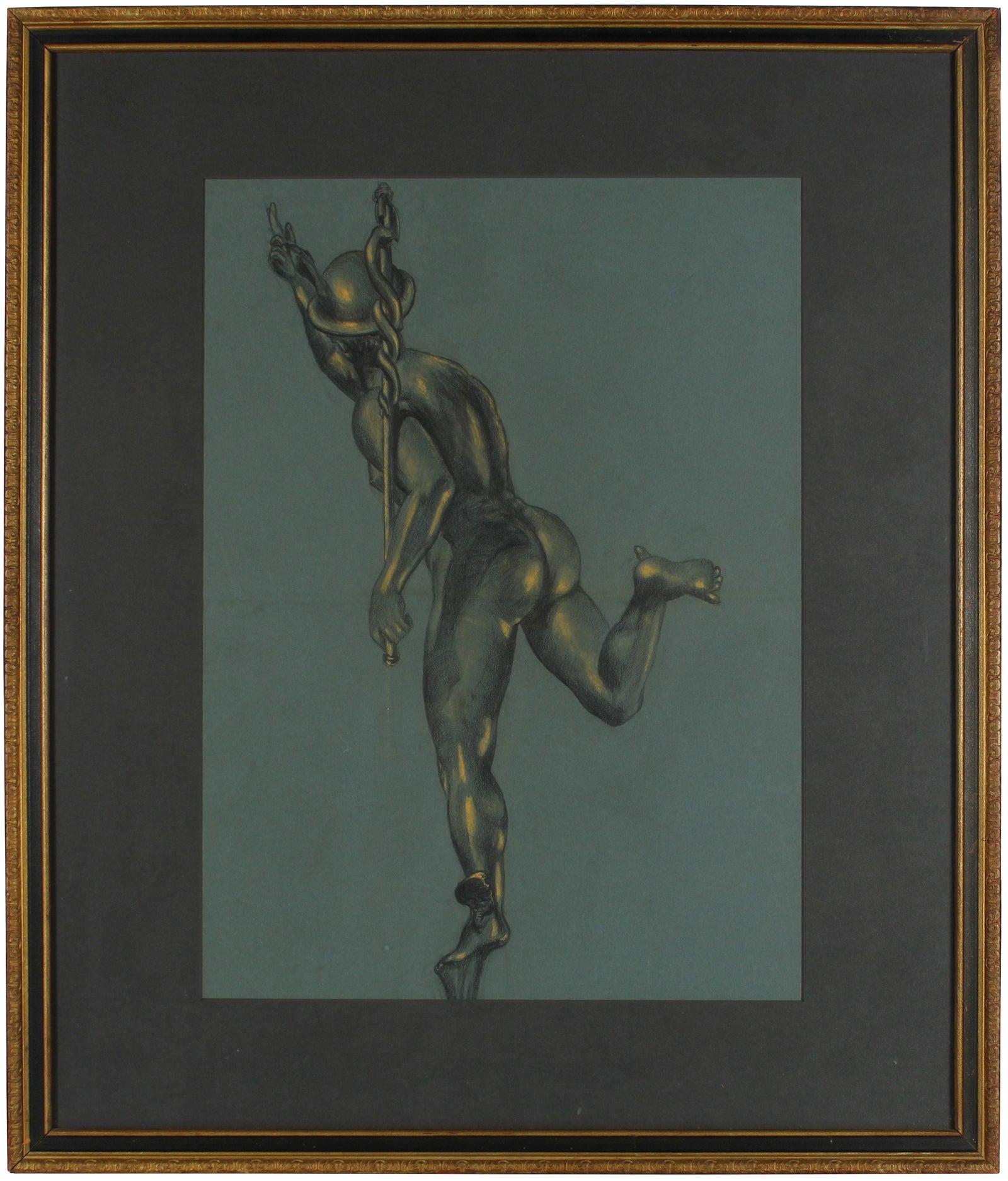 <i>Hermes</i> <br>Early 20th Century Drawing <br><br>#63857