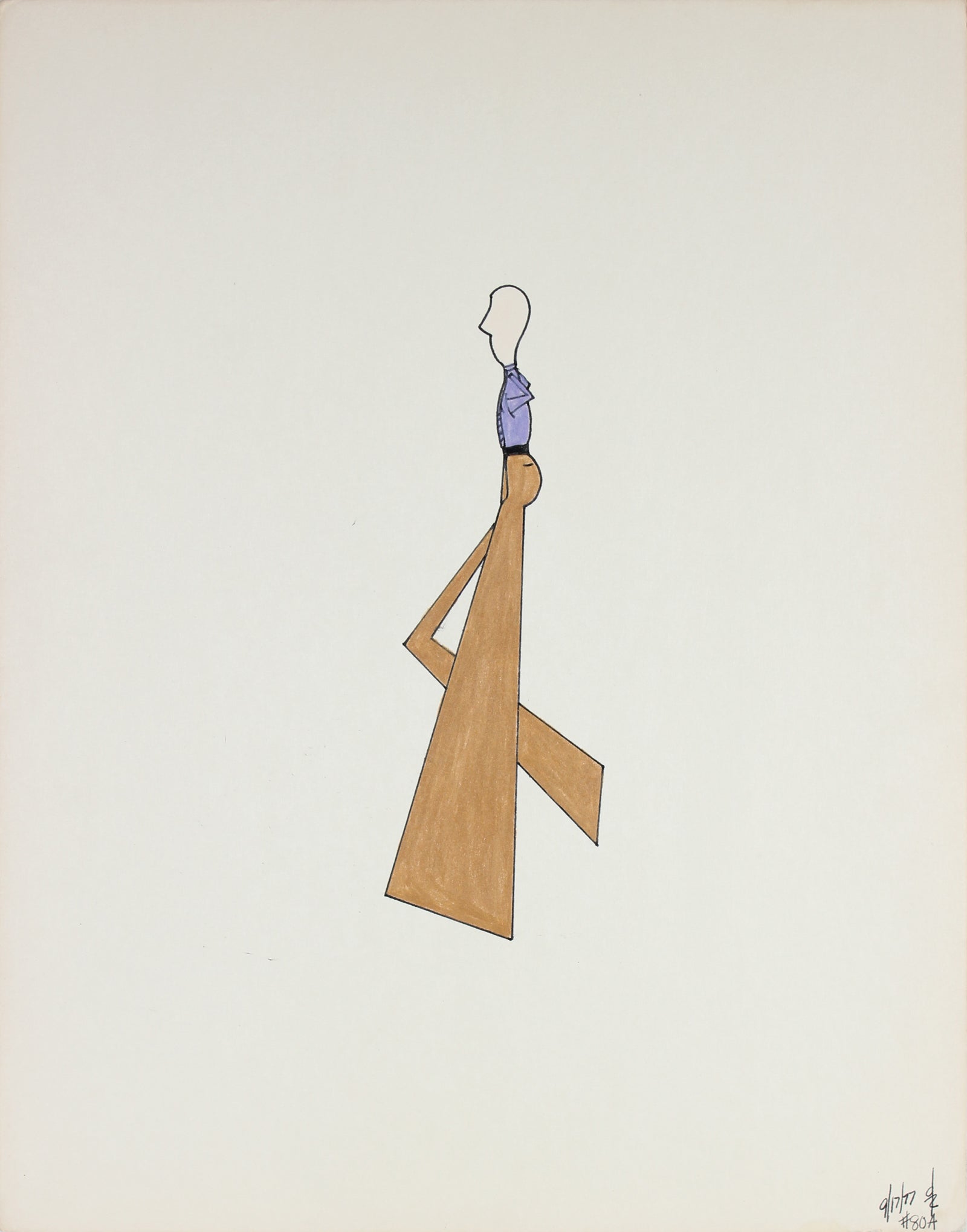 <i>#80A</i> <br>1977 Ink & Gouache <br><br>#65844