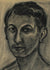 <i>Self Portrait</i> <br>Mid-Late 20th Century Charcoal <br><br>#66935