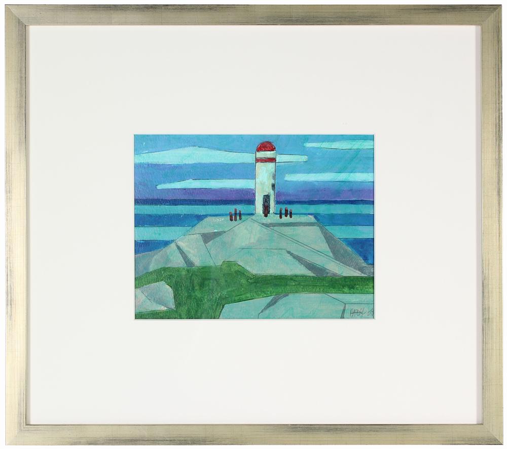 <i>NE Light House</i><br>2008 Acrylic & Graphite Scene<br><br>#71222