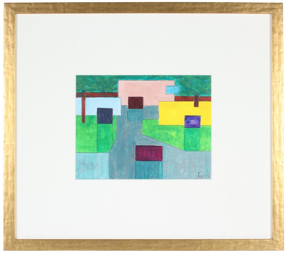 <i>Brea Canyon House II</i><br>2008 Acrylic & Graphite<br><br>#71247