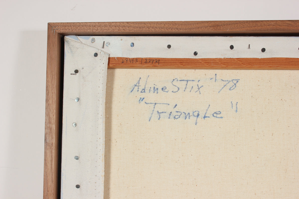 <i>Triangle</i>1978 Abstract Expressionist Oil<br><br>#67483