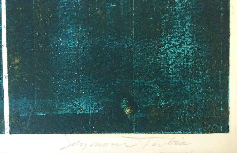 <i>Antartic Metamorphosis</i><br>Mid Century Collograph & Etching<br><br>#69938