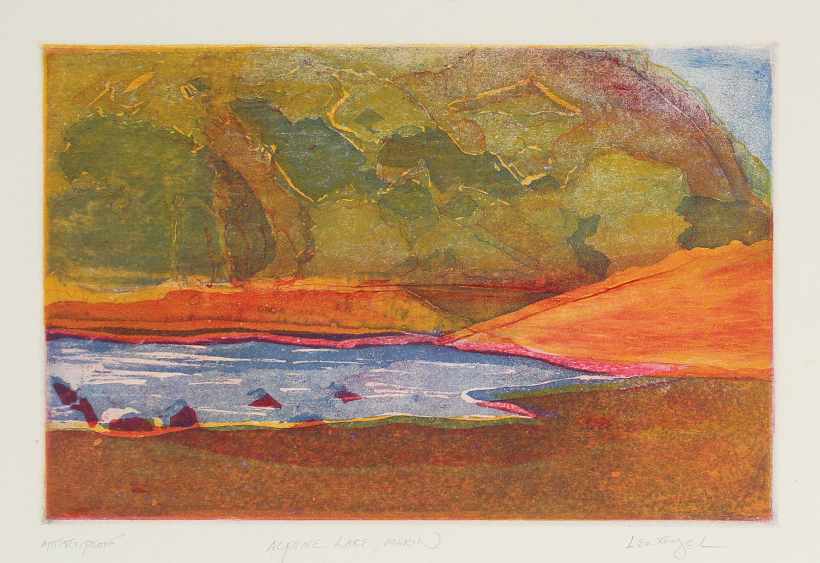 <i>Alpine Lake, Marin</i> <br>1981 Etching <br><br>#68848