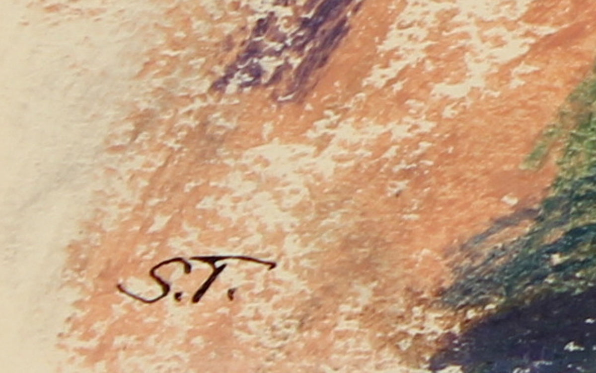 <I>Sketch for Anemone #3</I> <br>20th Century Pastel <br><br>#68975