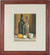 Still Life with Lemon & Bottles<br>Mid Century Watercolor<br><br>#69196