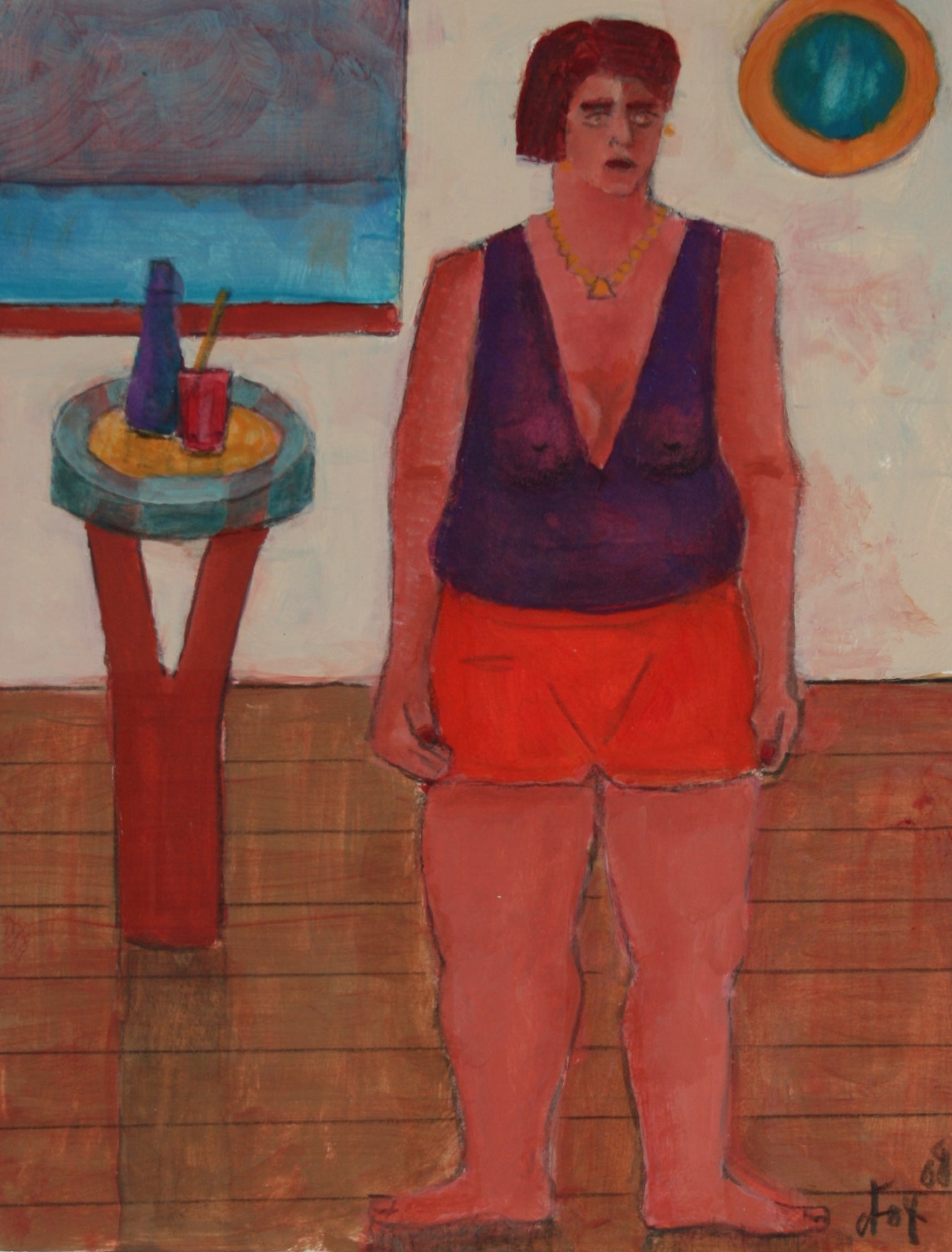 <I>Love Boat Series</I> <br>2008 Acrylic & Graphite <br><br>#71230