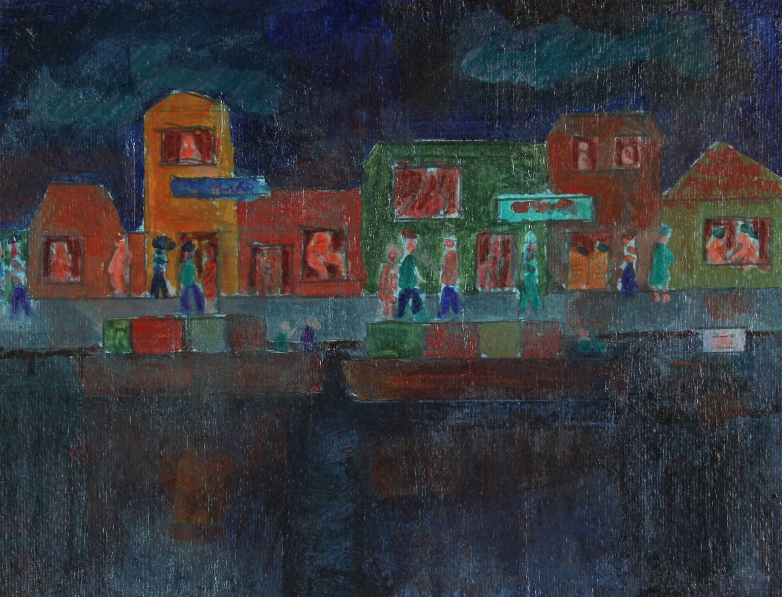 <i>Antwrep Harbor I</i><br>2009 Acrylic Scene<br><br>#71248
