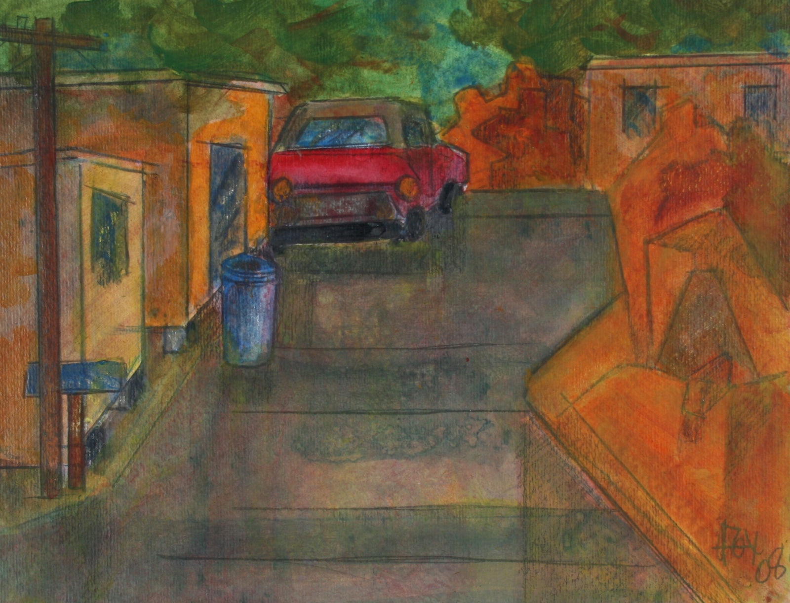 <i>Brea Canyon I</i><br>2008 Acrylic & Graphite<br><br>#71250