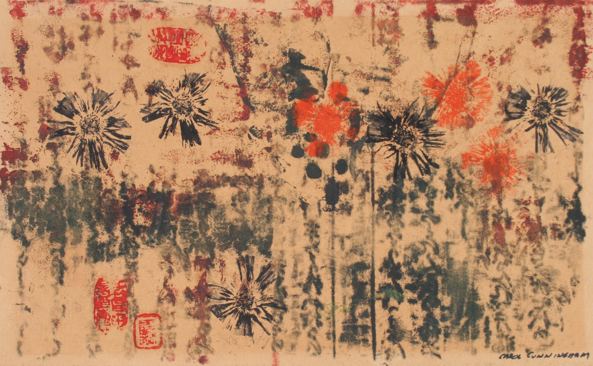 Abstracted Floral Print&lt;br&gt;1963 Monotype&lt;br&gt;&lt;br&gt;#71323