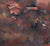 Red Rolling Fields <br> Late 20th Century Oil on Paper <br><br>#71462