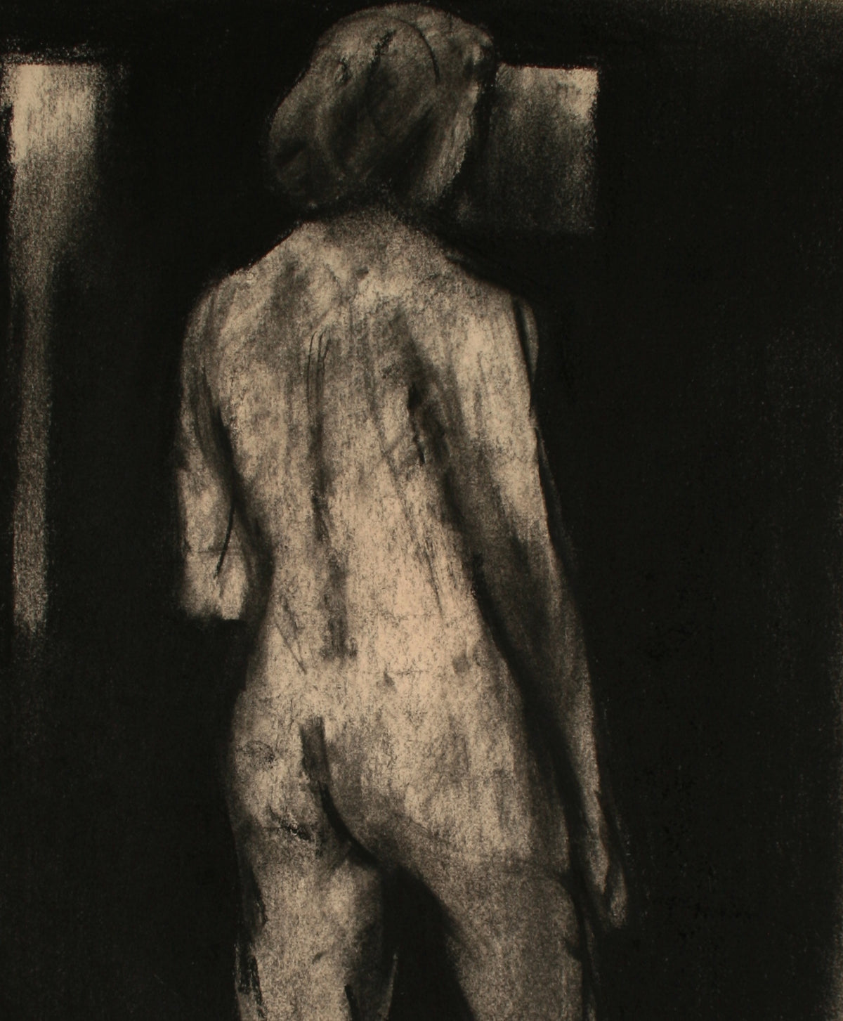 Nude in a Darkened Room &lt;br&gt;Late 20th Century Pastel &lt;br&gt;&lt;br&gt;#71492