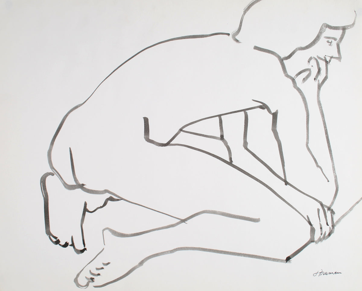 Hunched Modernist Figure Posterior View &lt;br&gt;&lt;br&gt;#71918