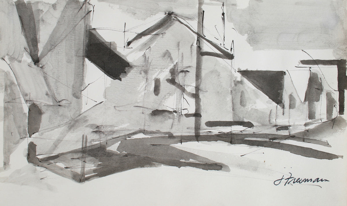 Abstracted Housing, San Francisco &lt;br&gt;1976 Ink Wash &lt;br&gt;&lt;br&gt;#71921