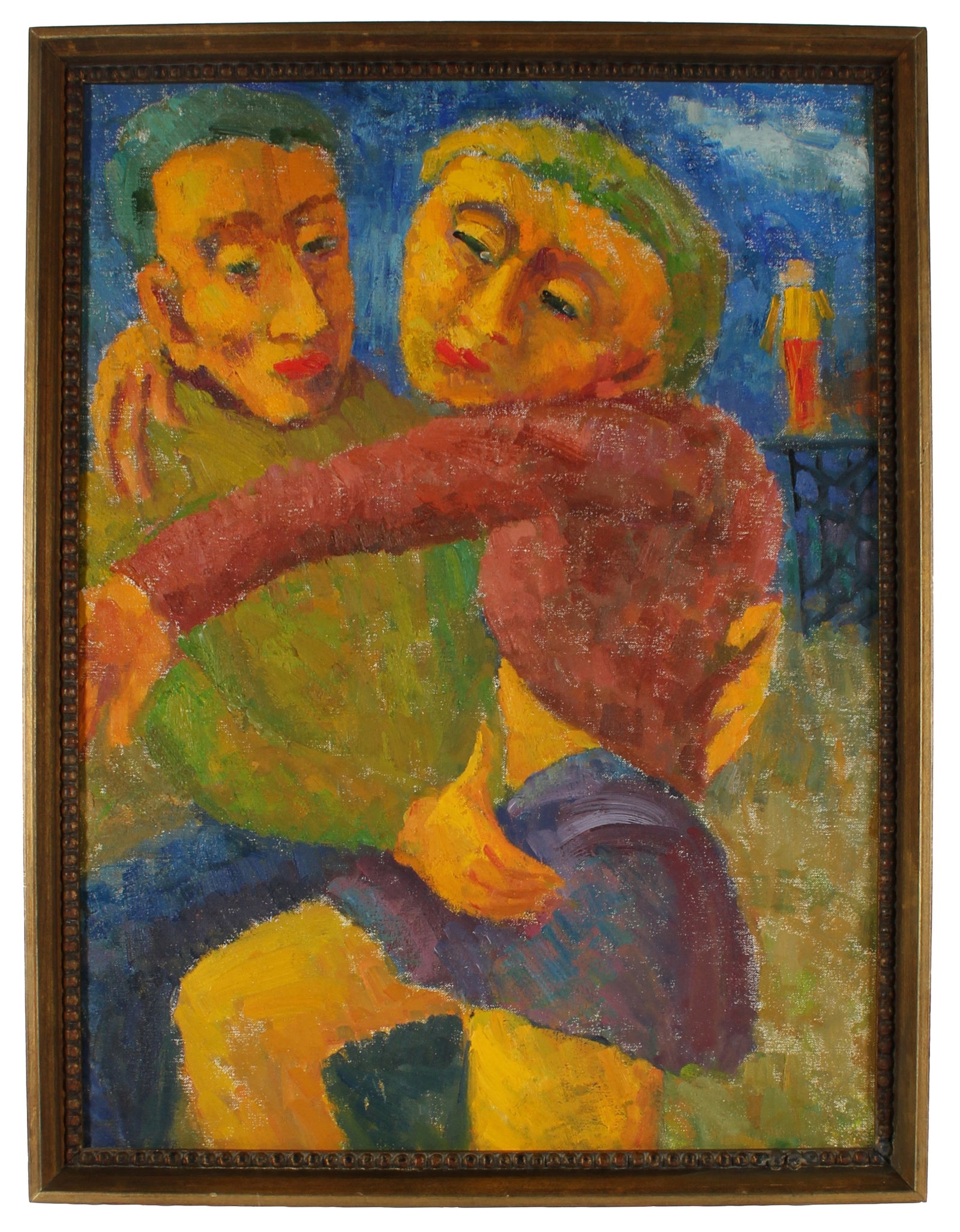 <i>Man and Woman</i> <br>1955 Oil <br><br>#13934