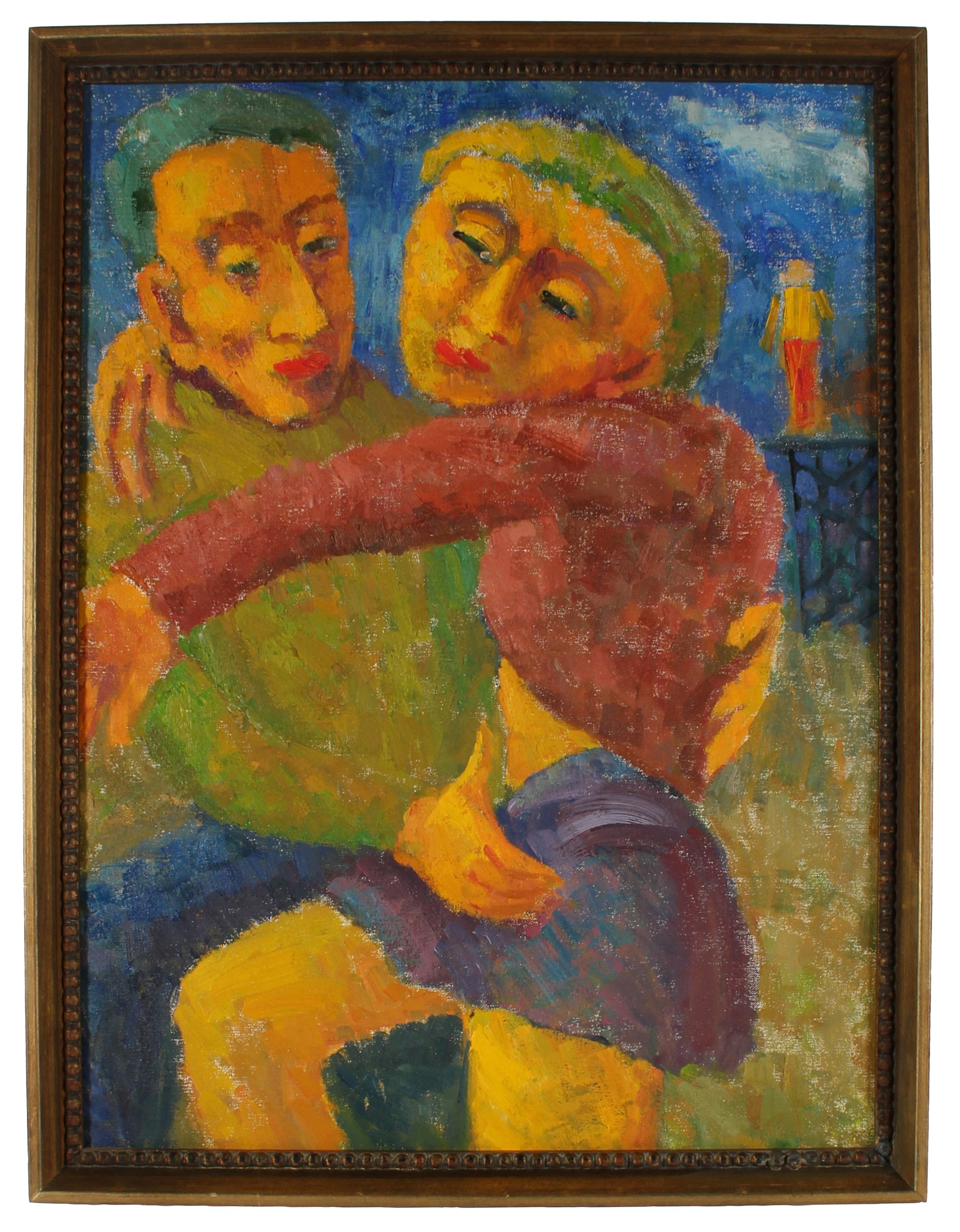 <i>Man and Woman</i> <br>1955 Oil <br><br>#13934