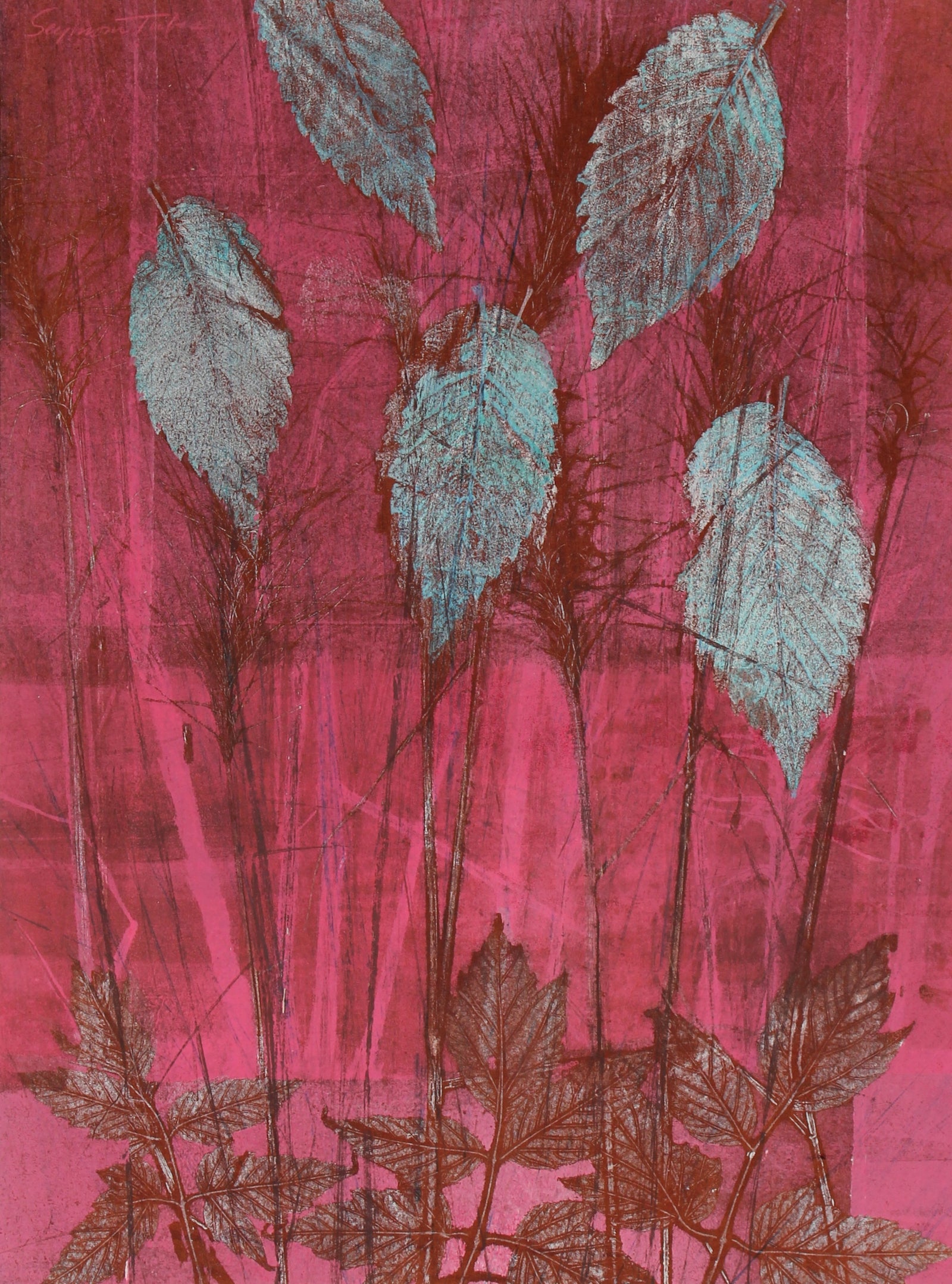 <i> December </i> <br>1971 Original Mixed Media Print<br><br>#80882