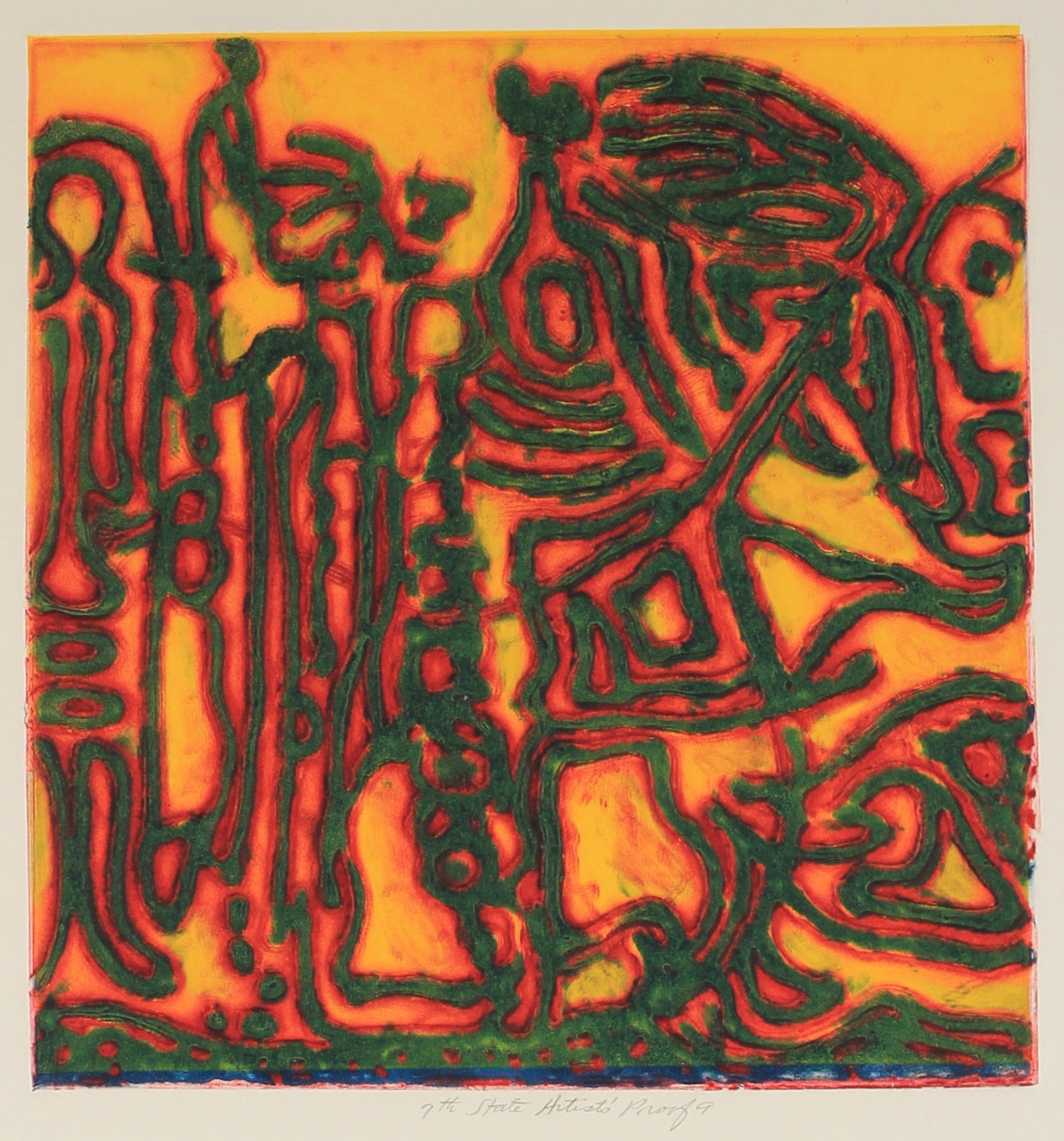 <i>Flight of the Female Chauvinist </i><br>Collograph on Paper<br><br>#81941