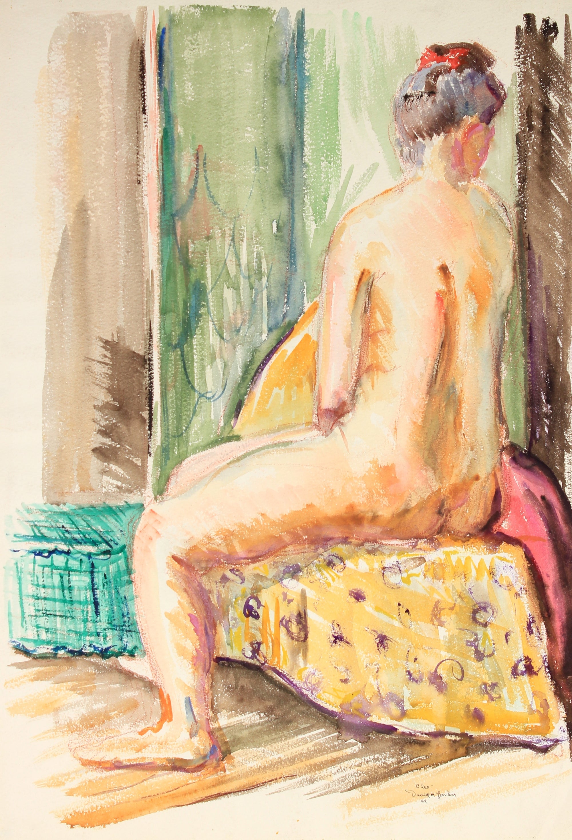 <i>Cleo</i><br>Watercolor & Pastel, 1948<br><br>#82293