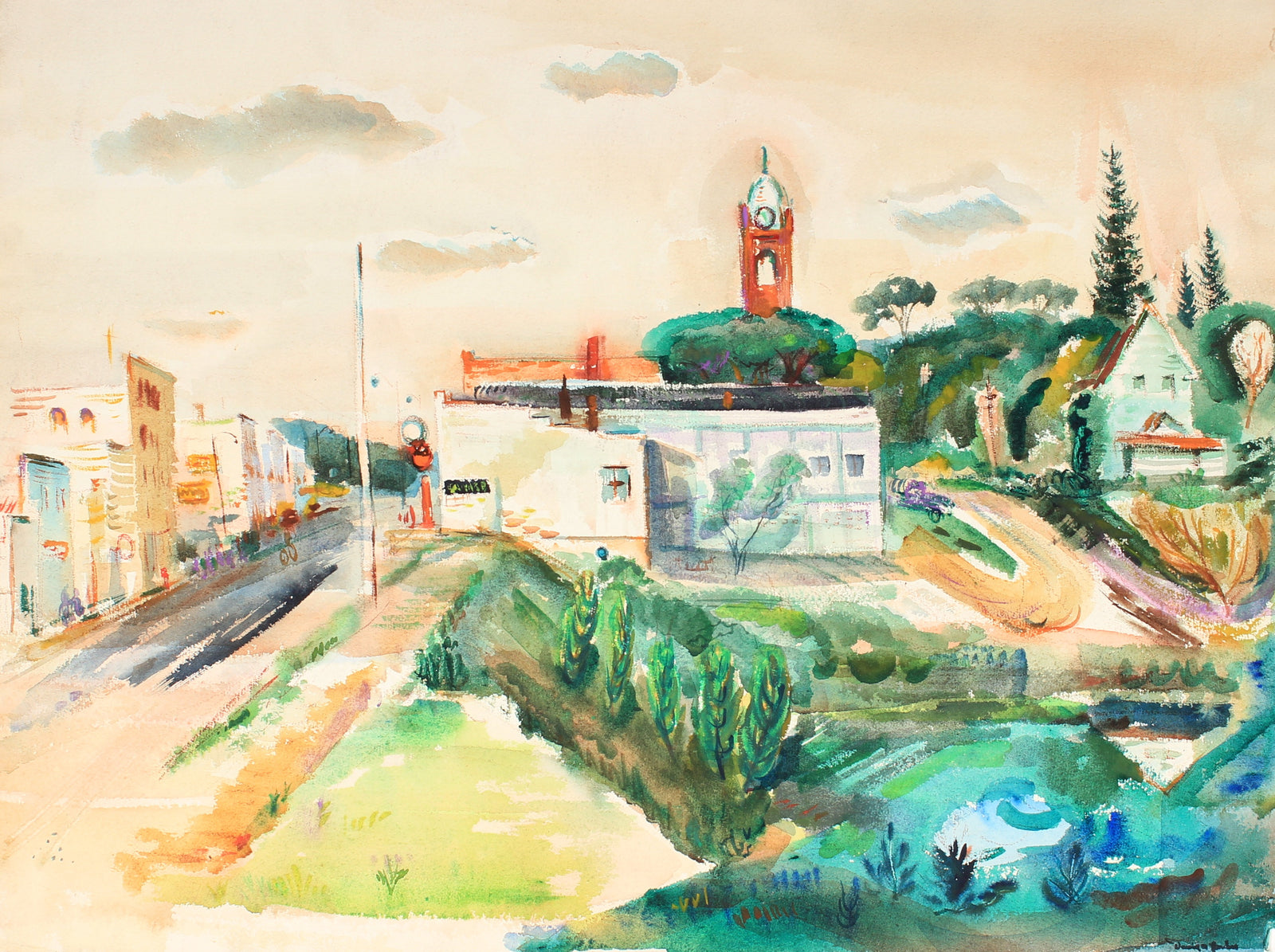 <i>Minnesota</i><br>1955 Watercolor<br><br>#82303