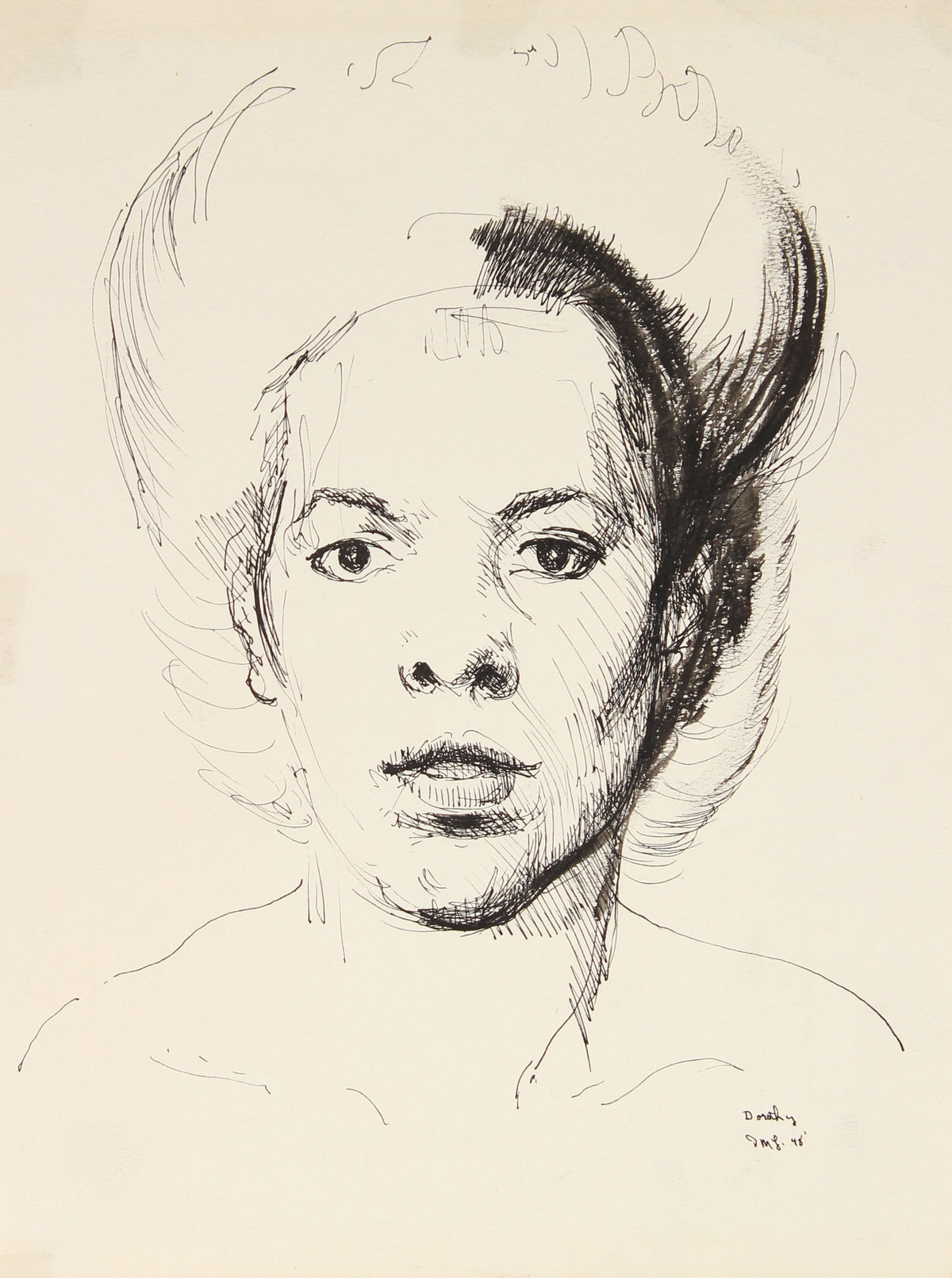 &lt;i&gt;Dorothy&lt;/i&gt;&lt;br&gt;1948 Ink Portrait&lt;br&gt;&lt;br&gt;#82307
