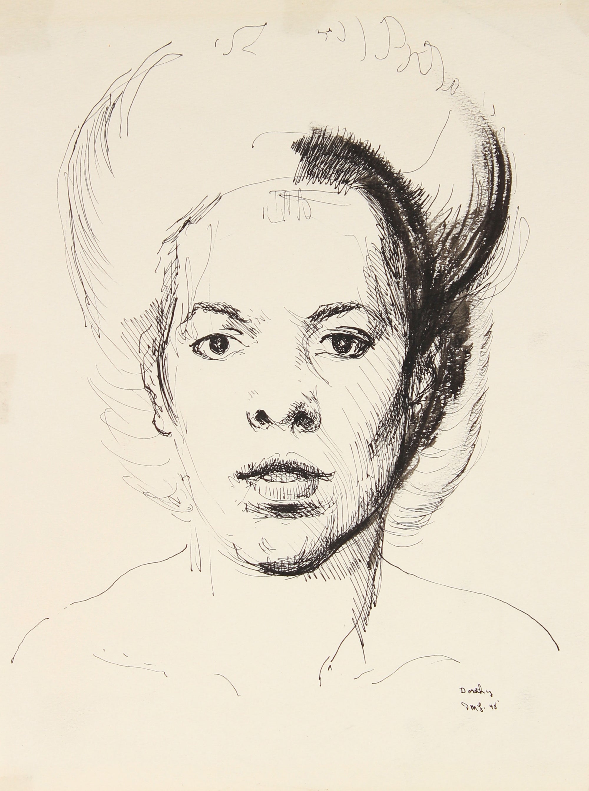 <i>Dorothy</i><br>1948 Ink Portrait<br><br>#82307