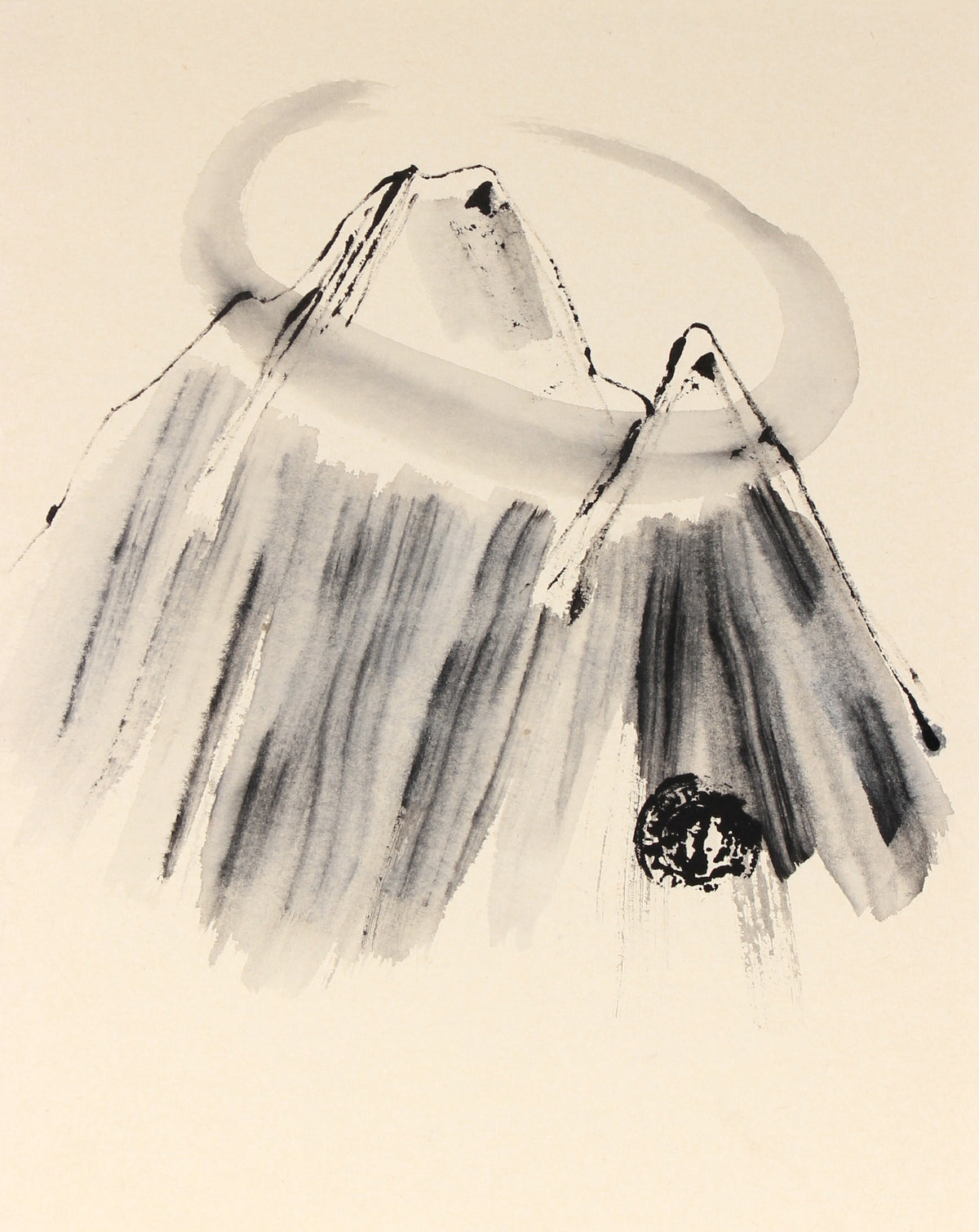 <i>Circle Mountain</i><br>Late 20th Century Ink <br><br>#82498