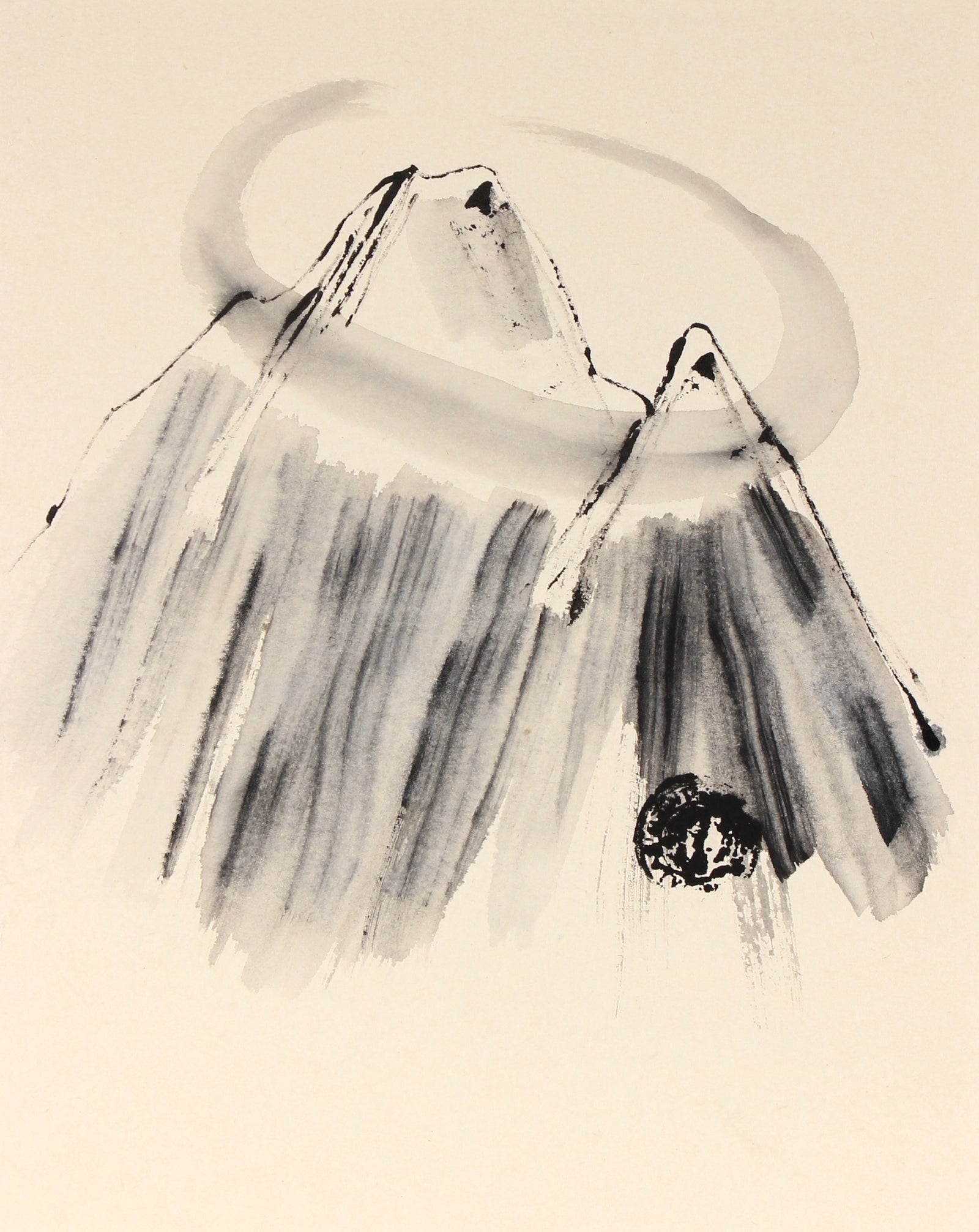 <i>Circle Mountain</i><br>Late 20th Century Ink <br><br>#82498