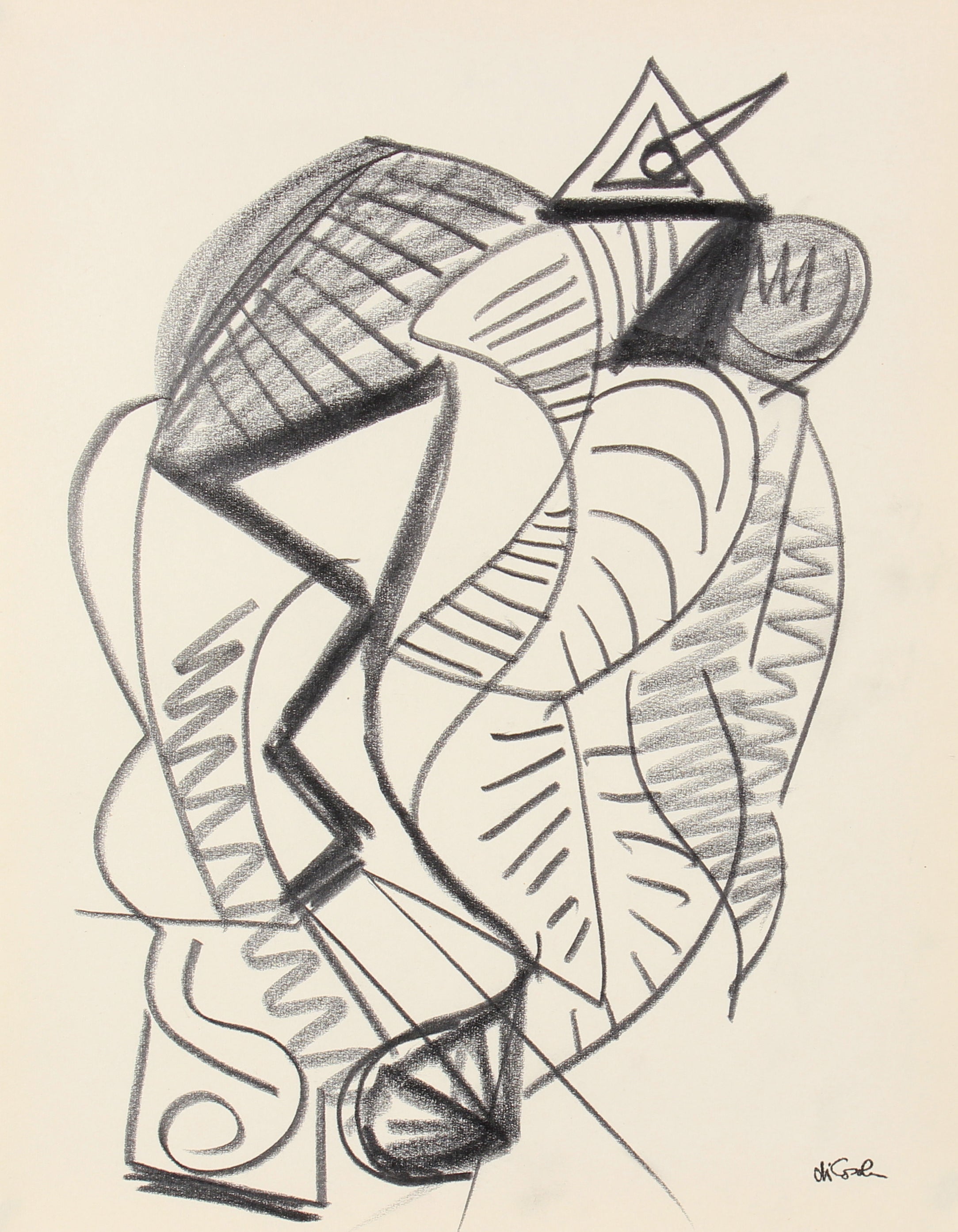 Abstract Graphite Shadowa Abstract Graphite Drawings